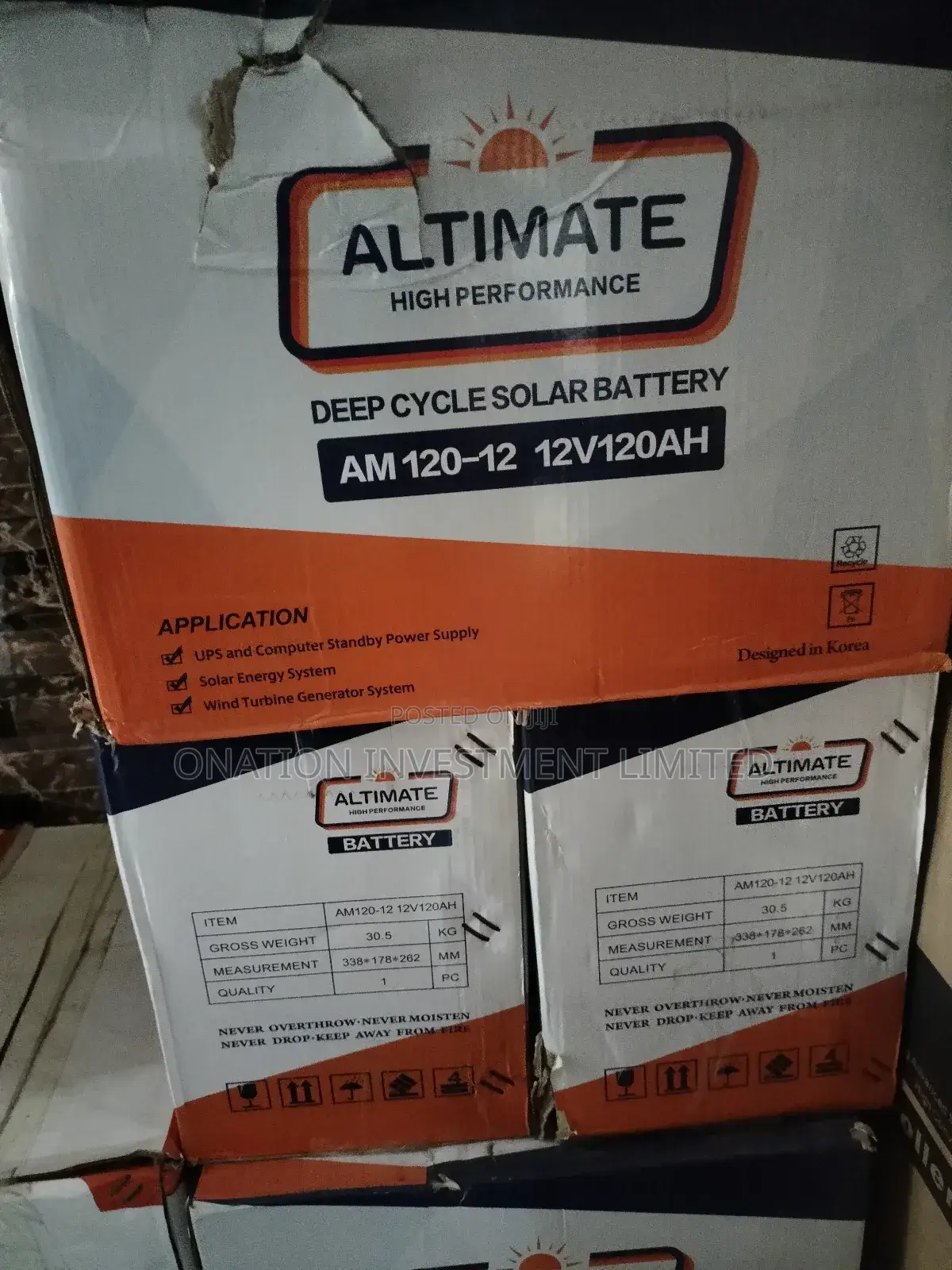 120ah 12v Altimate Deep Cycles Batteries