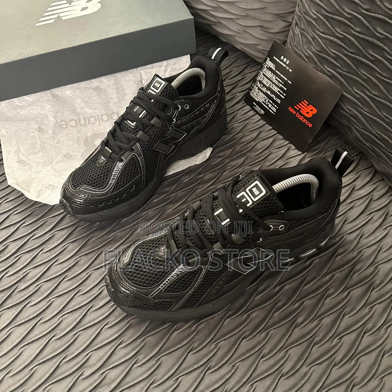 Original New Balance 1906r Black Silver Linen Sneakers