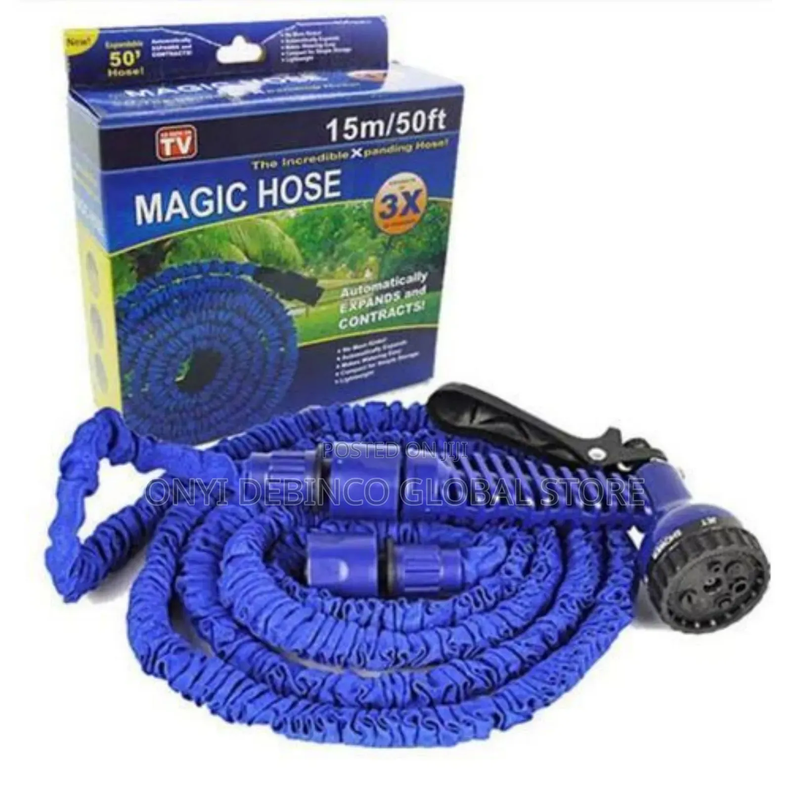 50FT Expanding Garden Water Magic Hose With Spray Nozzle