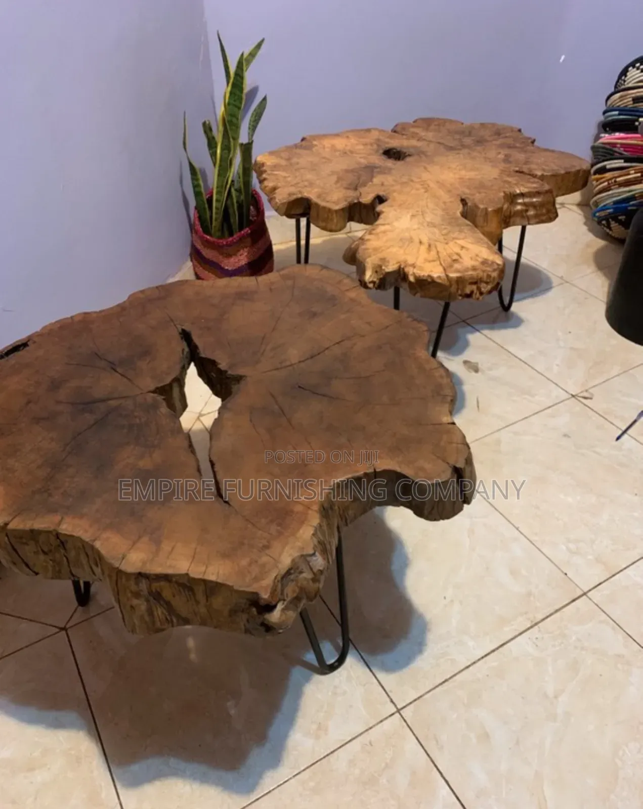 Natural Wooden Center Table