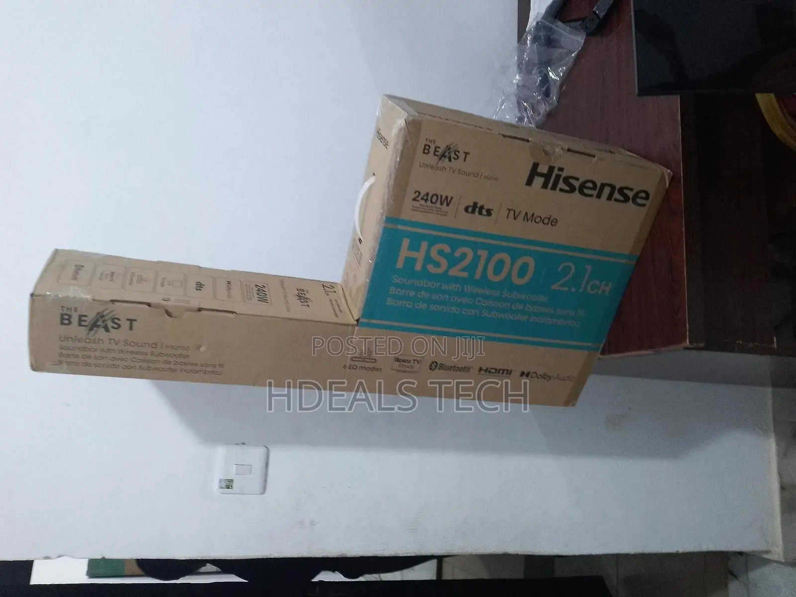 Wireless Subwoofer > 2.1ch Hisense Sound Bar > 240w