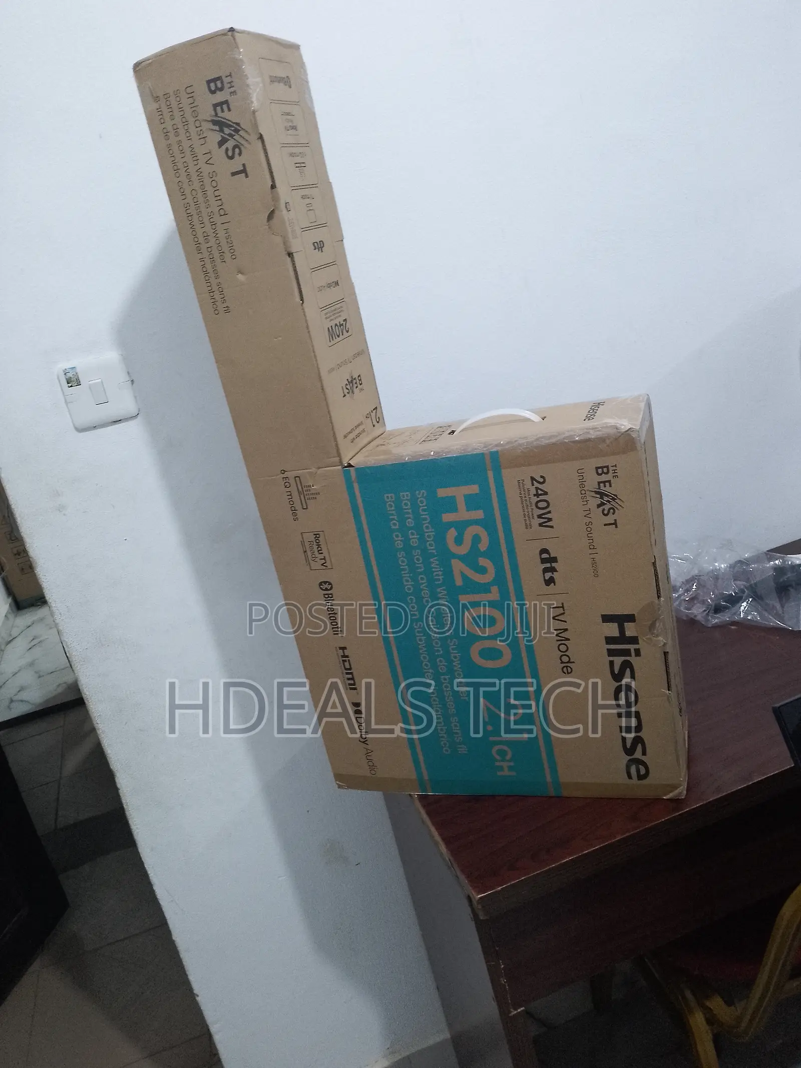 2.1 Channel Bluetooth Hisense Sound Bar 240W With HDMI 