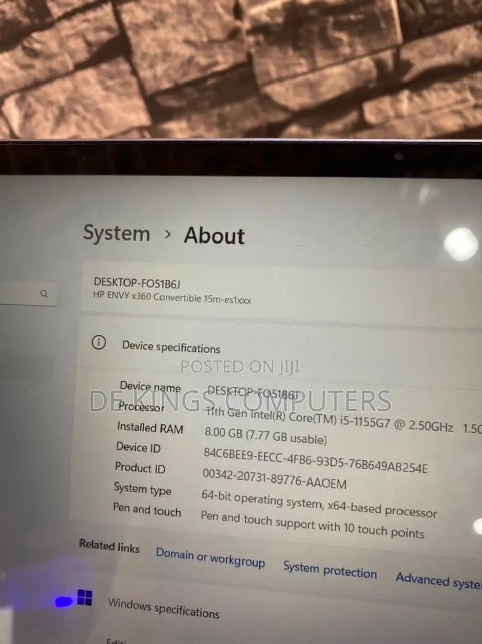 Laptop HP Envy X360 8GB Intel Core I5 SSD 256GB