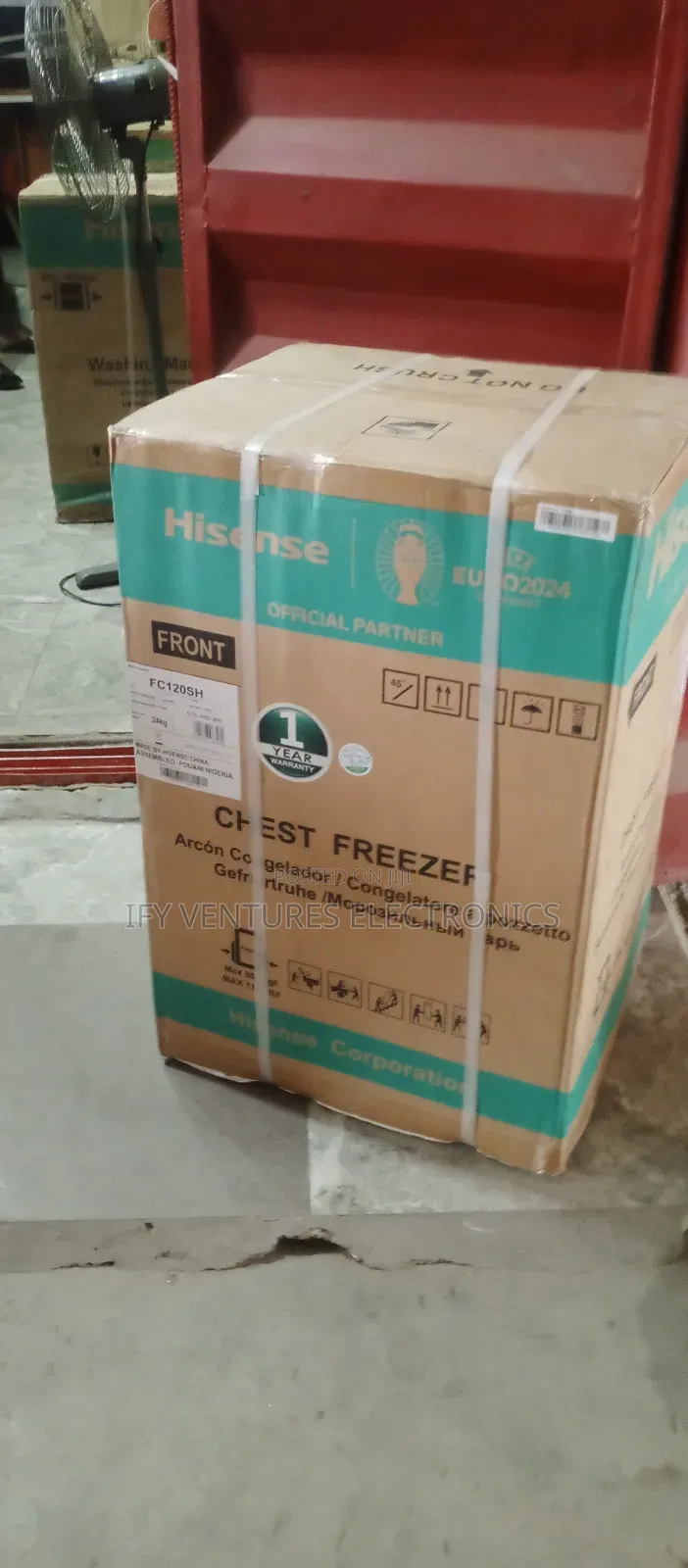 95 Liters Hisense Fast Cooling Chest Freezer, Silver Color