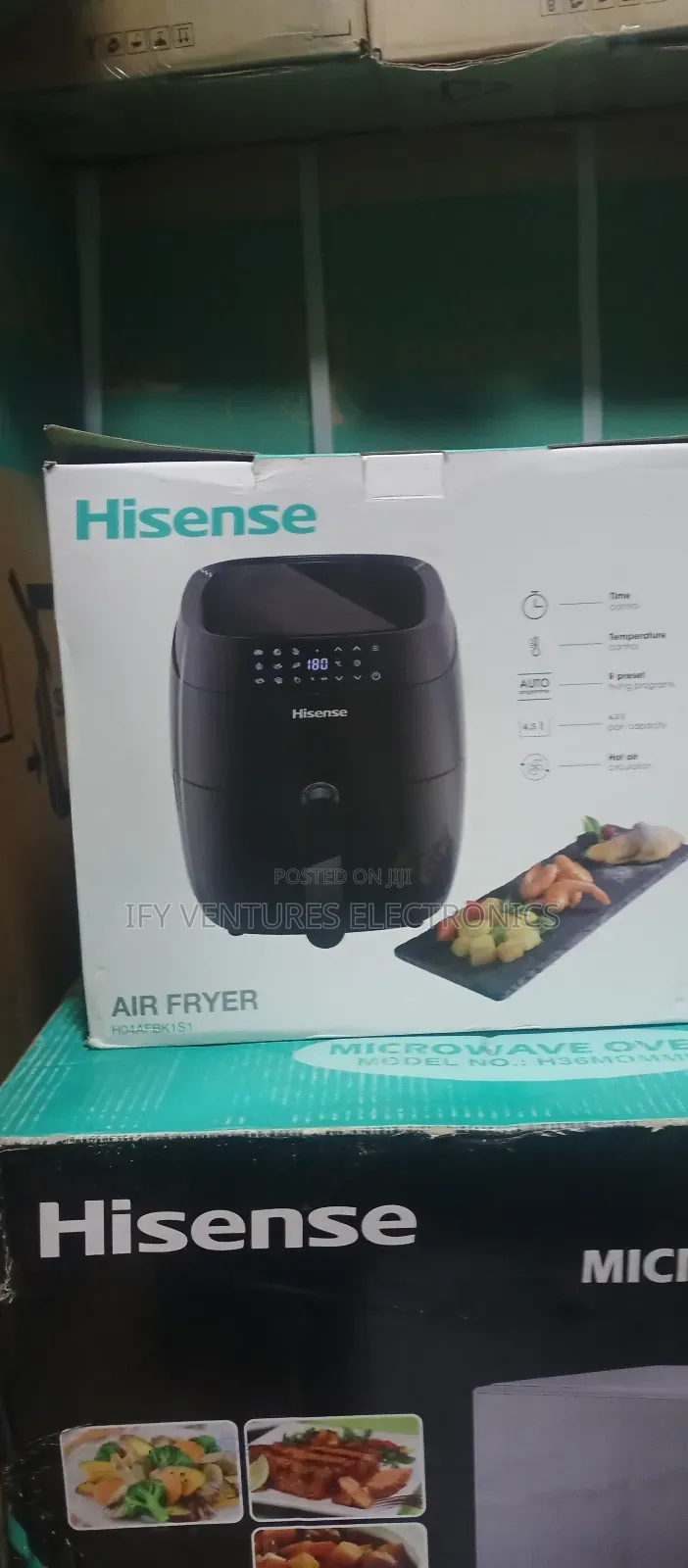 5 Litres Hisense Air Fryer That Roast, Grill, Fry and Bake.