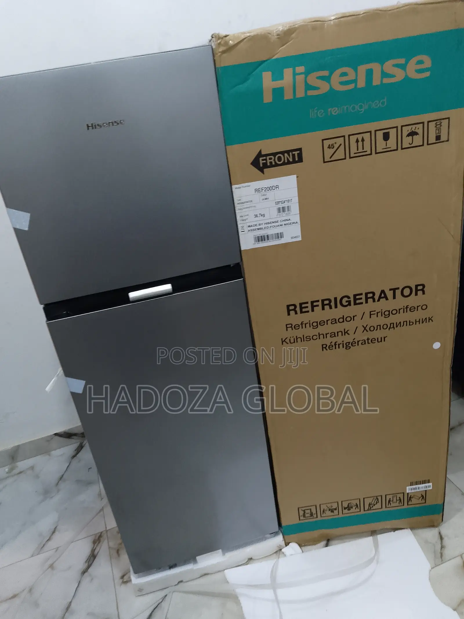 Standard Hisense Refrigeration Brand New-Ref200dr
