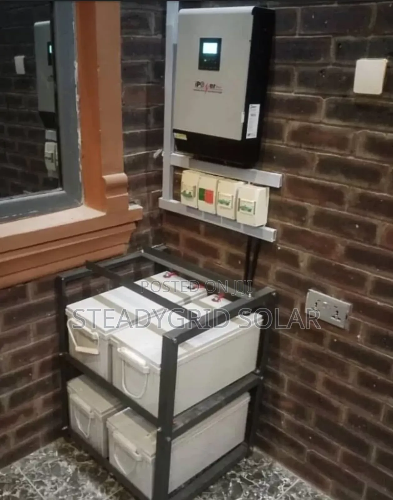 Neatly Installed I-Power 5kva/48v Solar Powered Inverter Set
