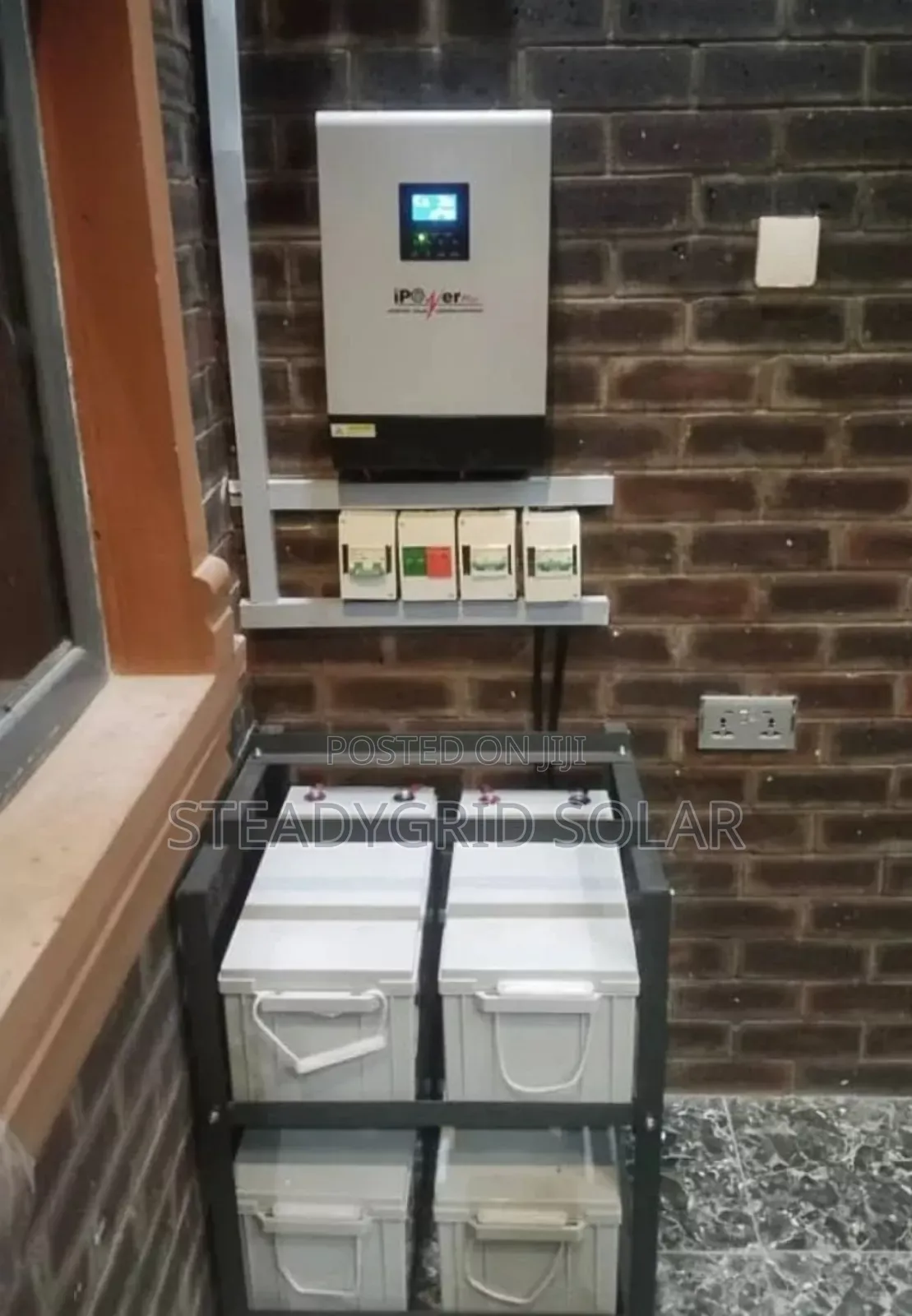 Neatly Installed I-Power 5kva/48v Solar Powered Inverter Set