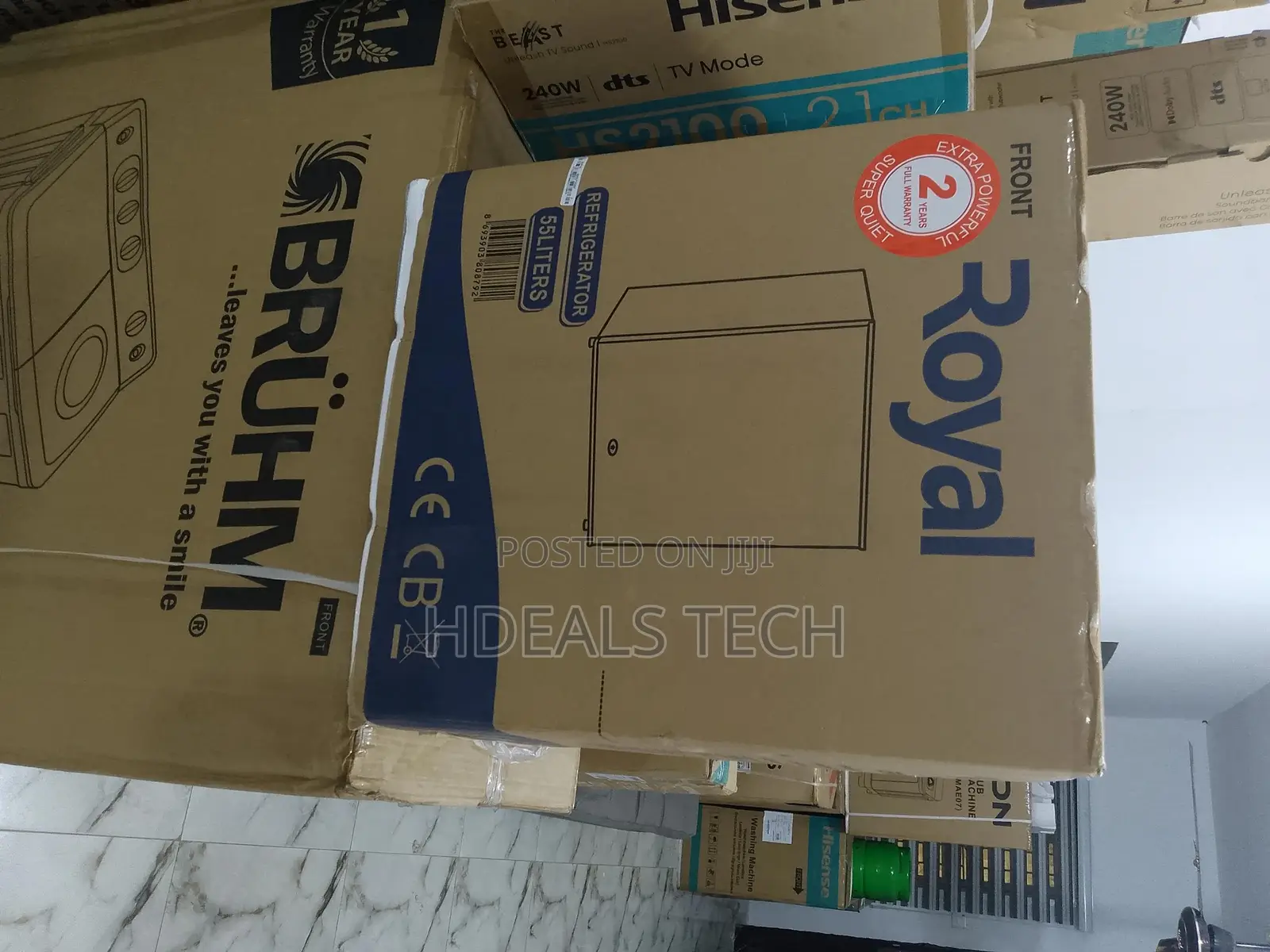 Royal Bedside Fridge RREF55BF Silver