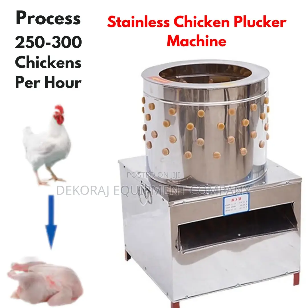 Easy-to-Use 250-300 Per Hour Chicken Plucker Machine