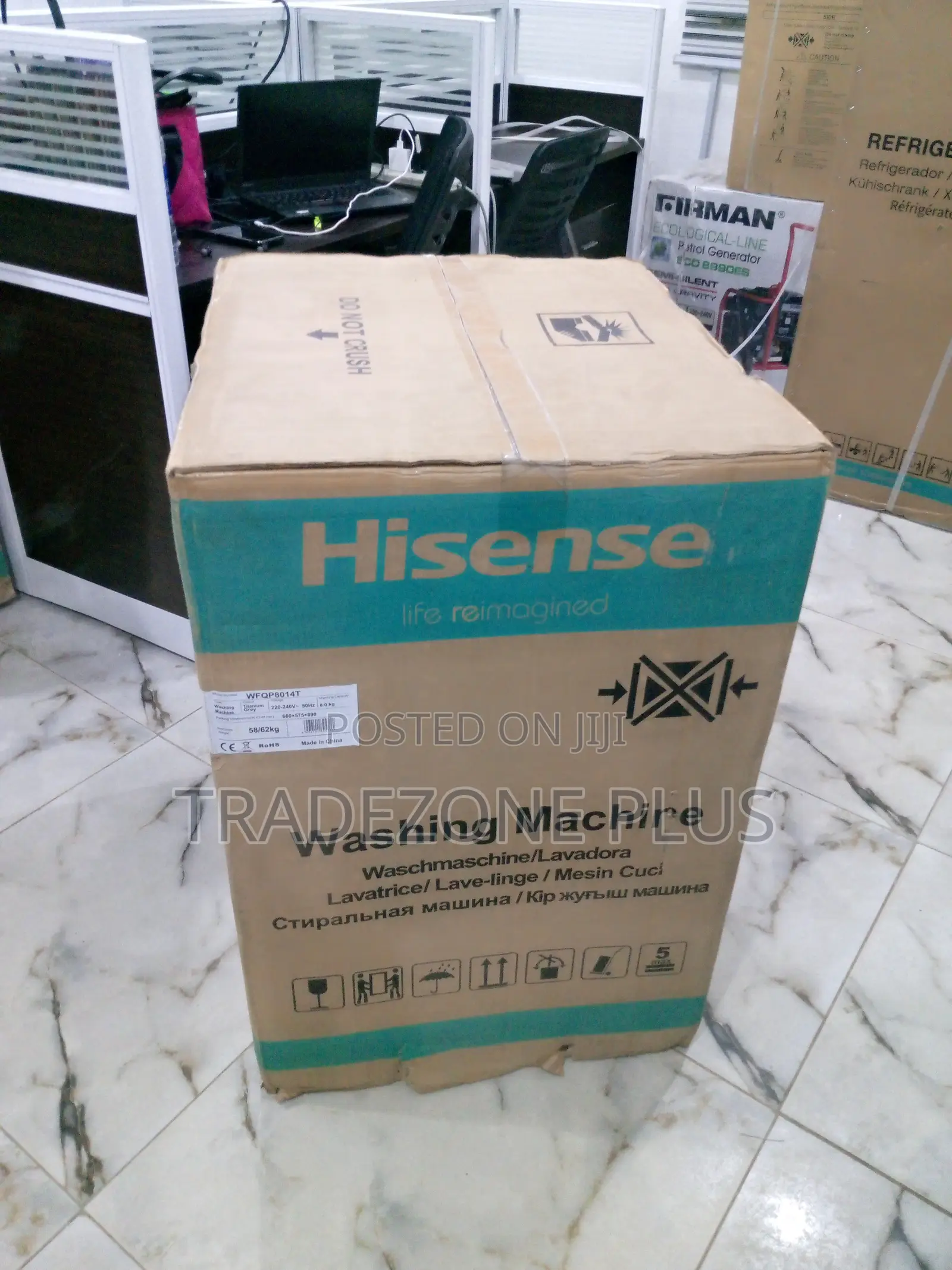 Long Lasting Hisense 8kg Washing Machine Wfqp8014t