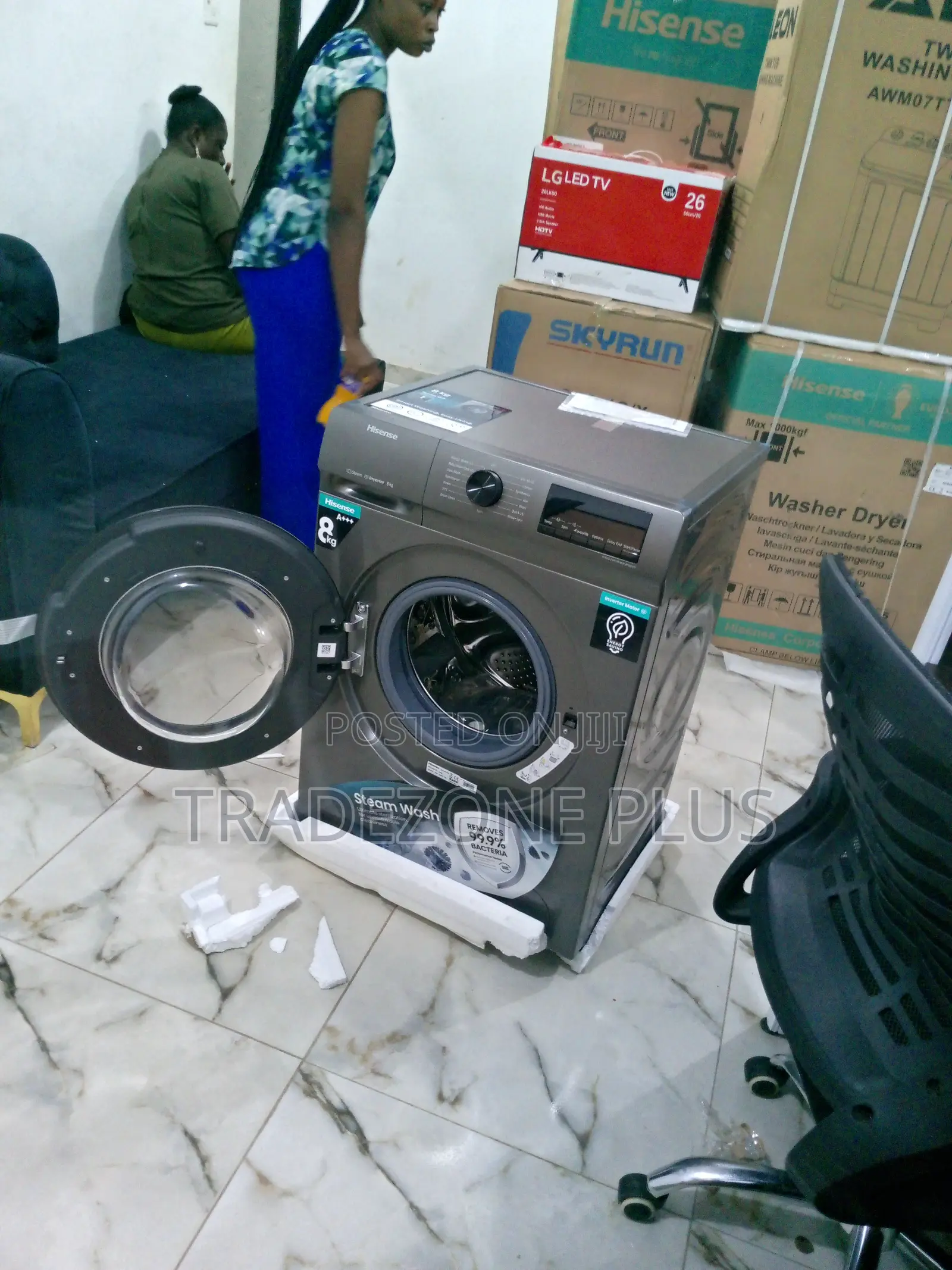 Long Lasting Inverter Washer 8kg Hisense Wfqp8014t