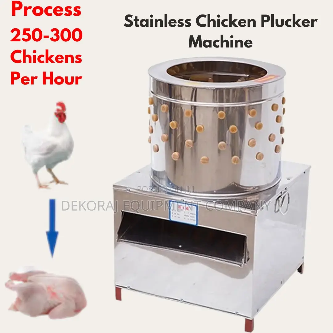 Professional Grade 300 Per Hour Chicken Defeathering Machine