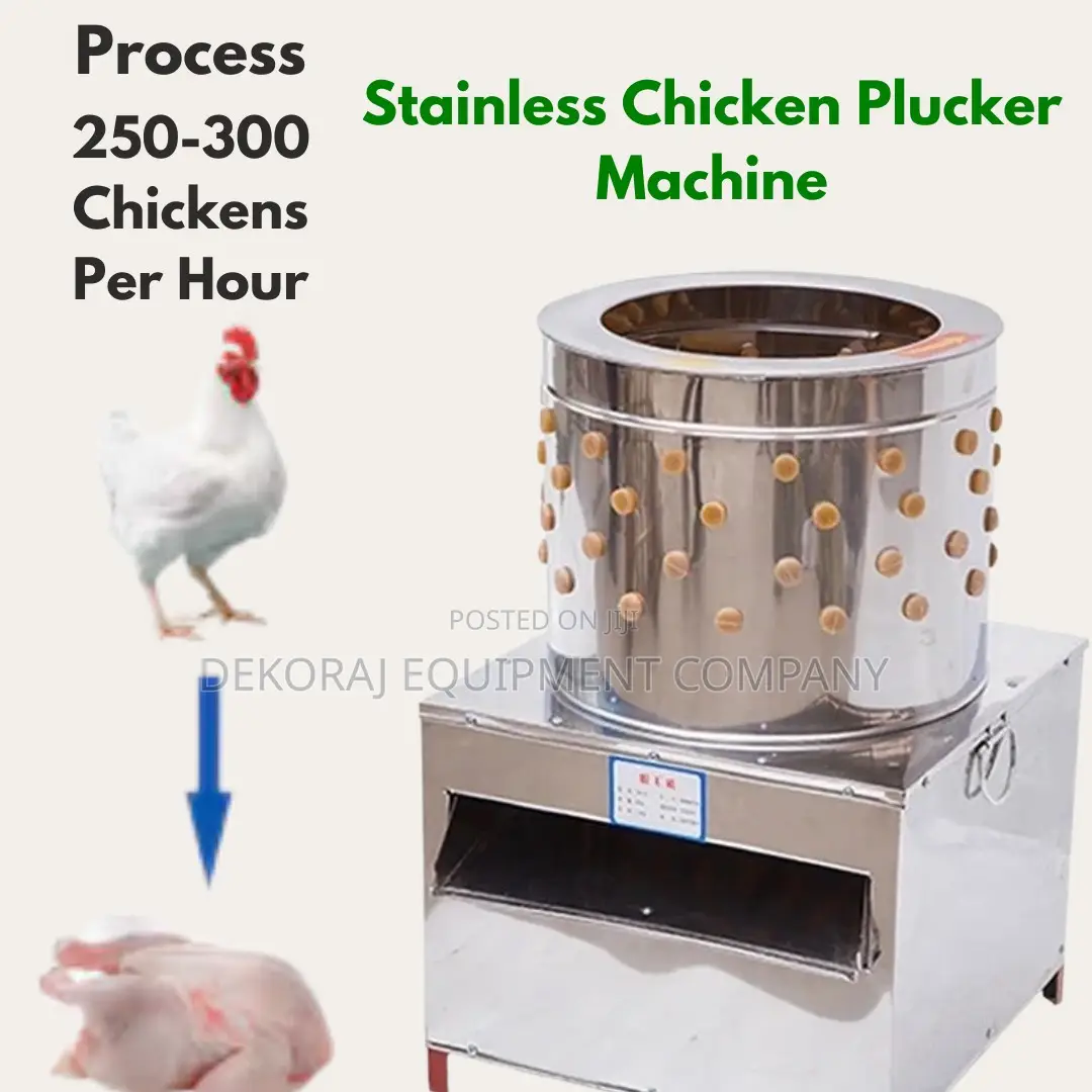 Heavy-Duty 250-300 Per Hour Chicken Defeathering Machine