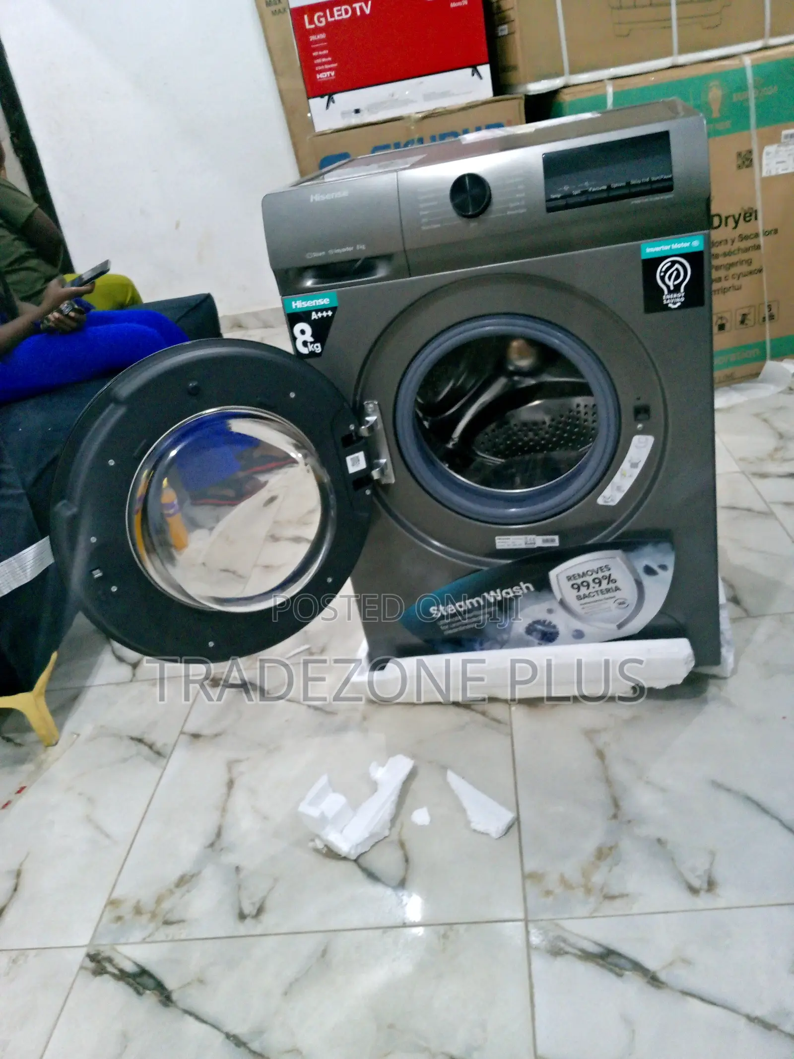 Good Quality Wfqp8014t 8kg Hisense Front Load Washer