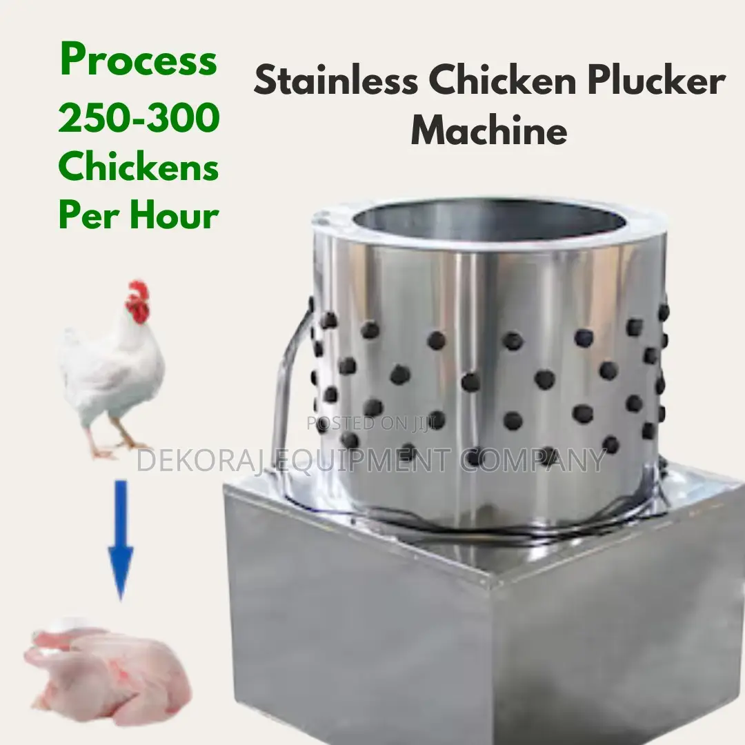 Compact and Powerful 300/Houyr Chicken Defeathering Machine