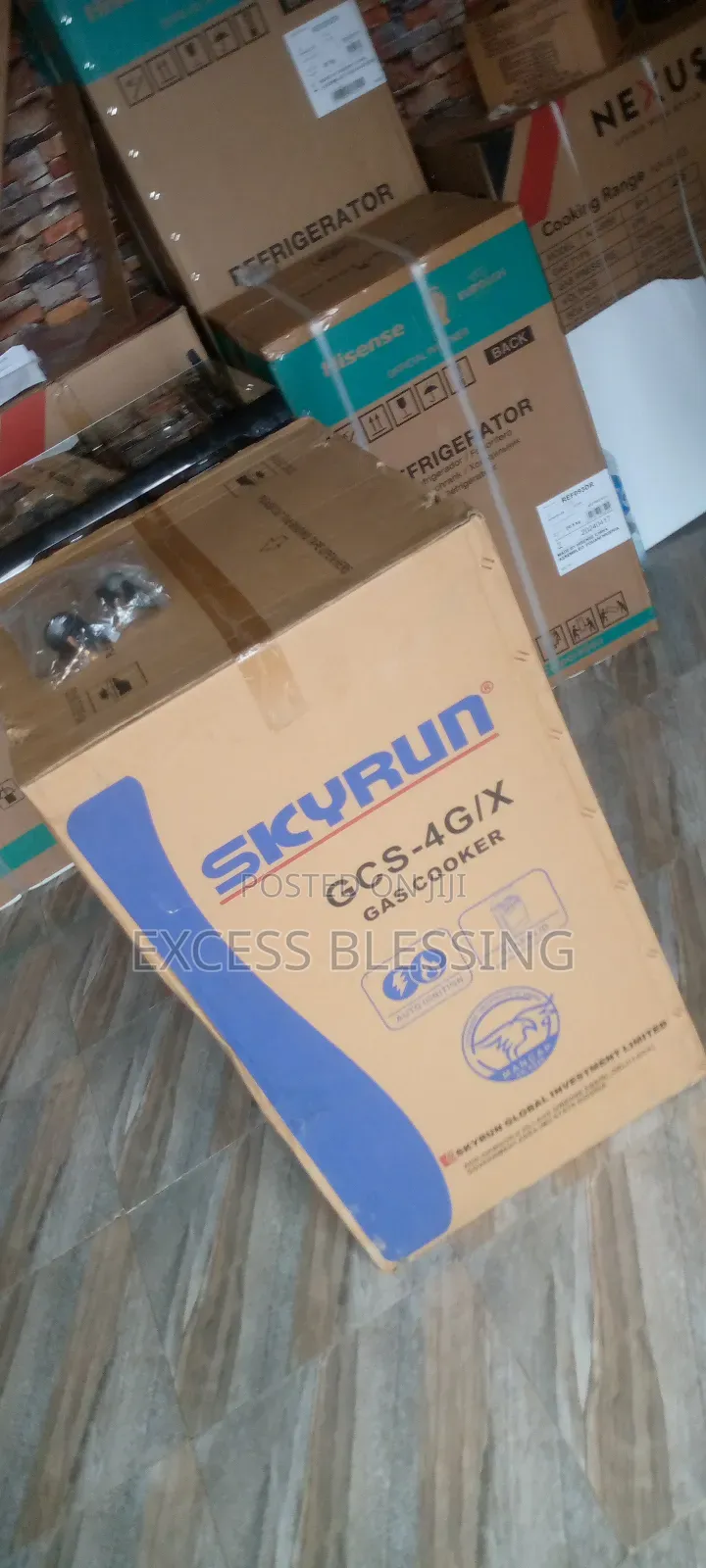 Brand New 50/50 Skyrun Standing Gas Cooker+ Oven -gcs-4gix