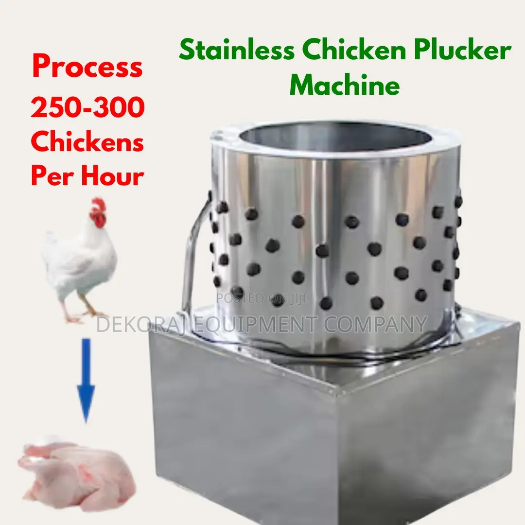 Versatile 300/Hr Chicken Defeathering Machine For Poultries