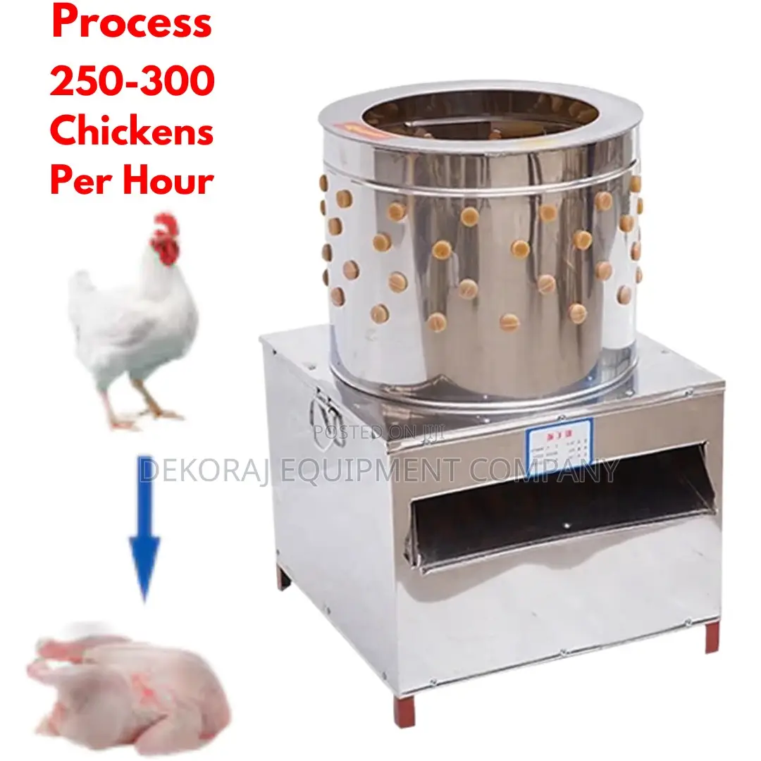 Compact Chicken Defeathering Machine for Space Saving