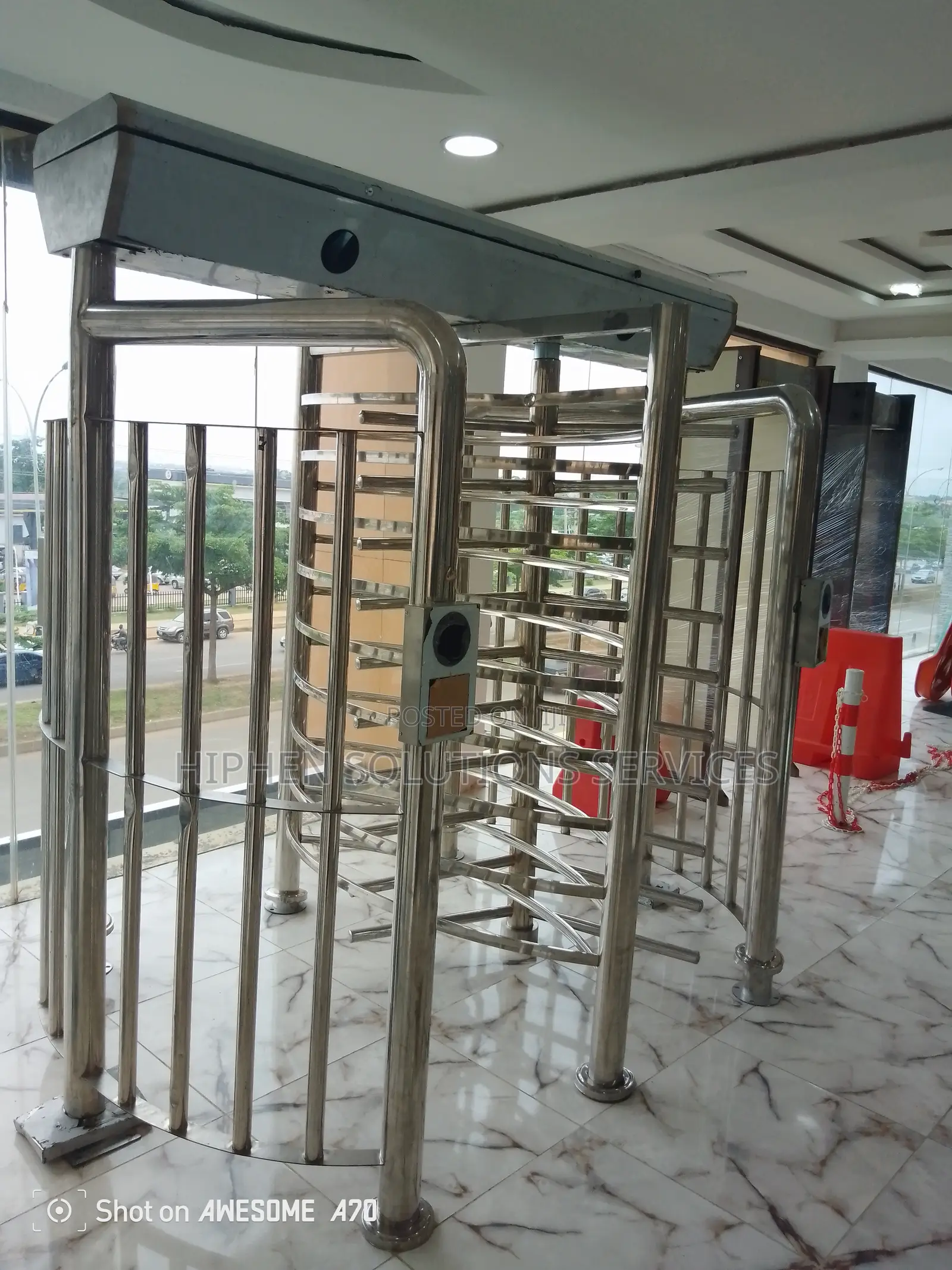 Double Full Height Turnstile Access Control Security
