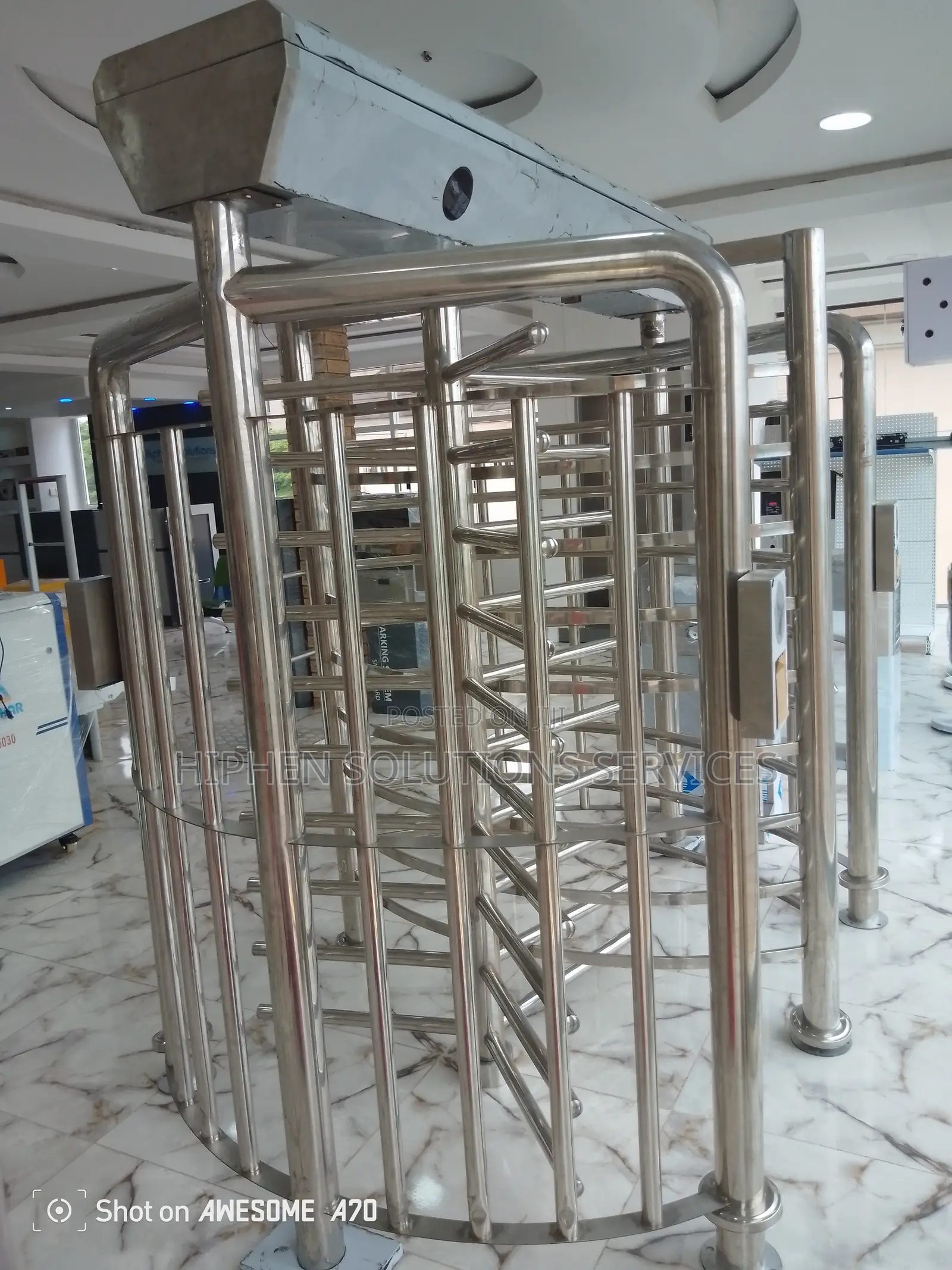 Security Stainless Steel Full Height Turnstile