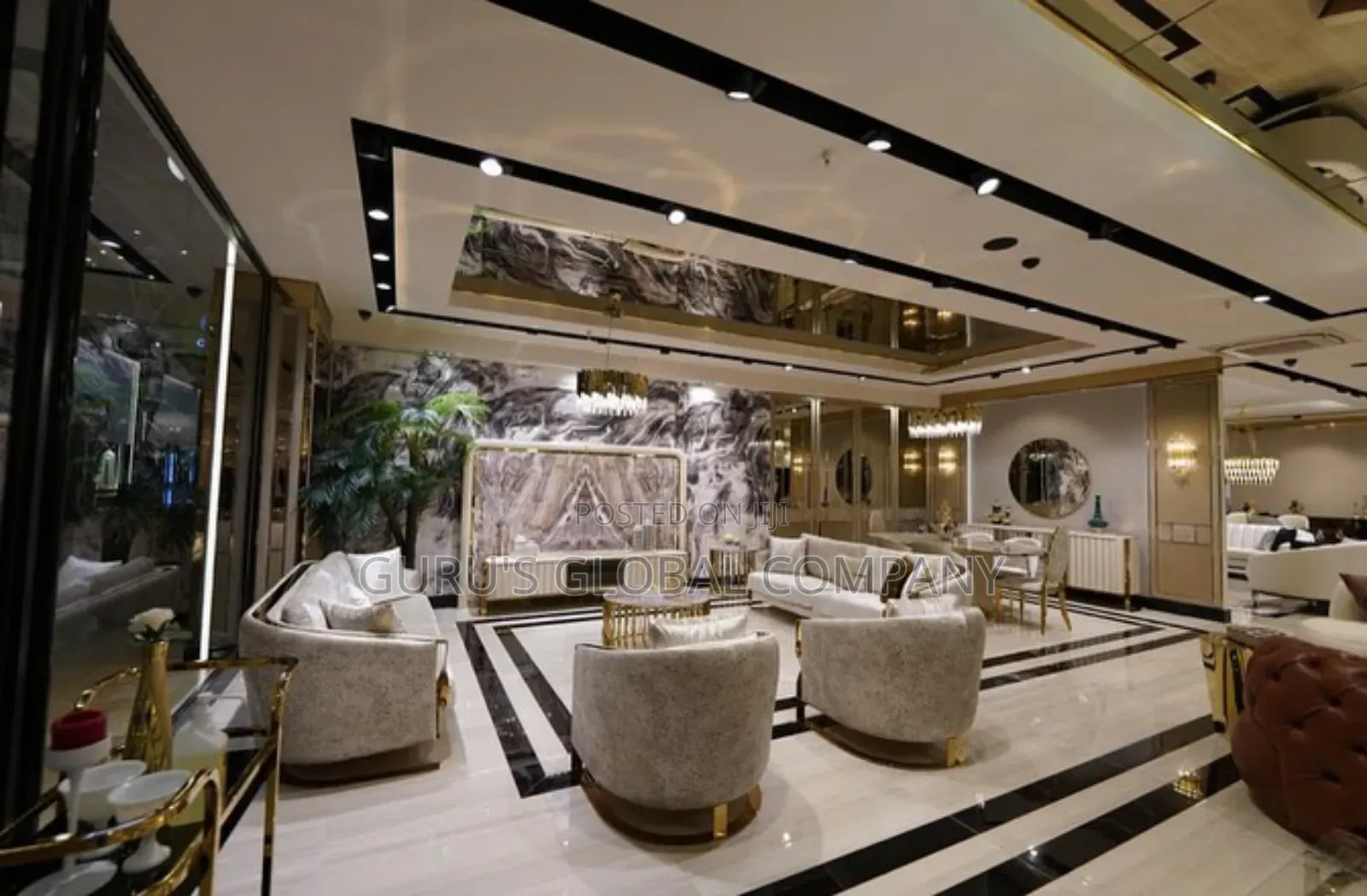 Luxurious Turkish Living Room Settee