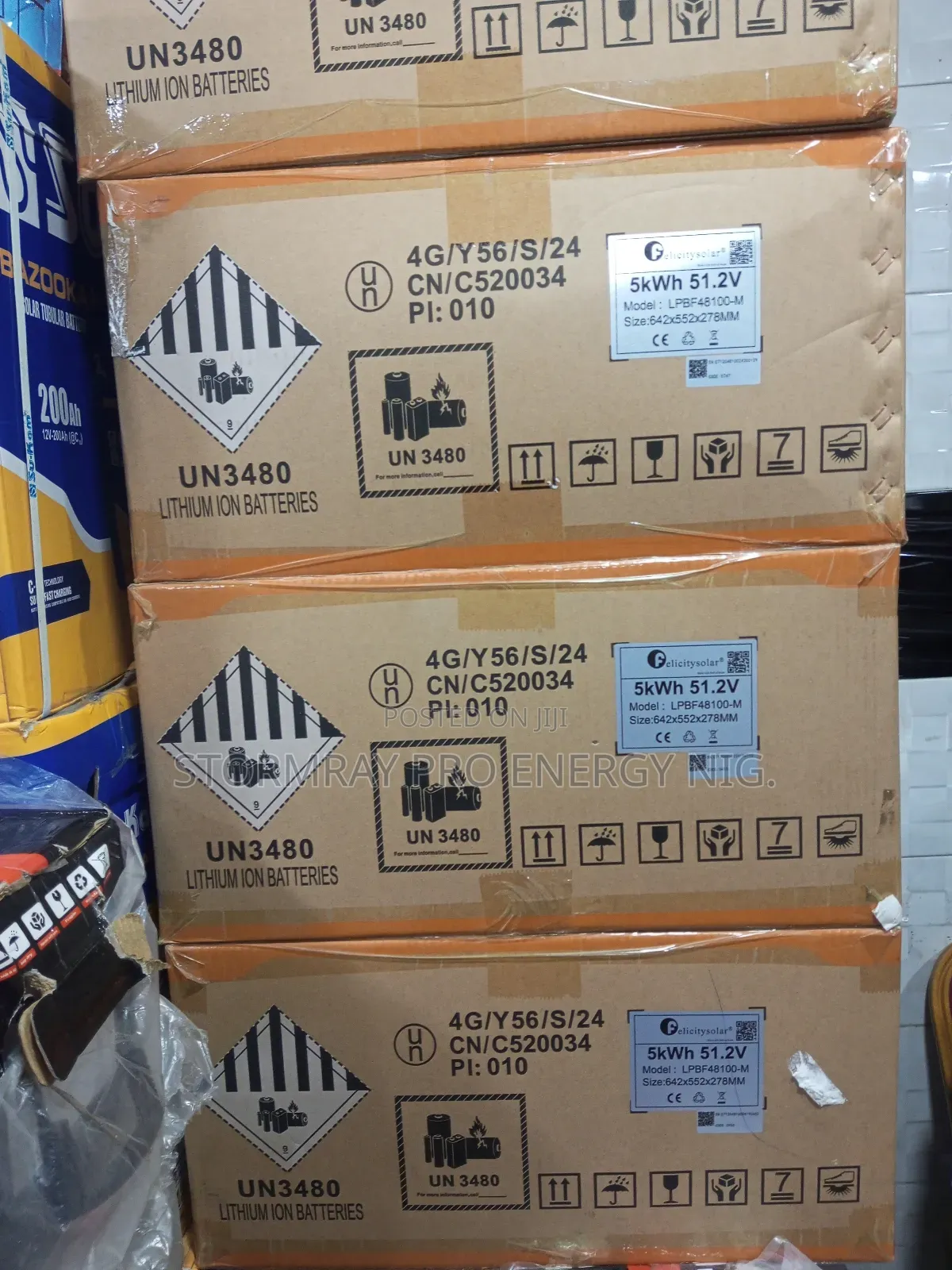 5kwh 51.2v Felicity Lithium Ion Batteries Available