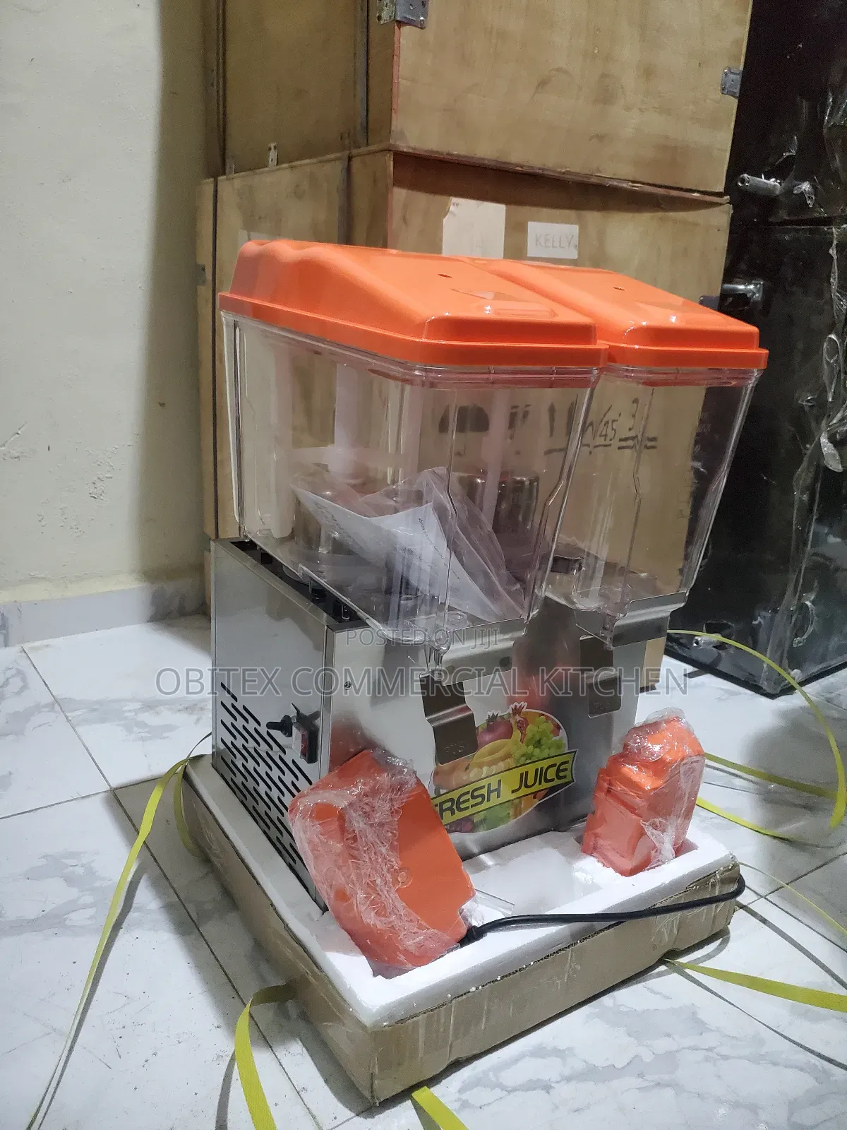 Industrial Electric Juice Dispenser 2chembers Is Available