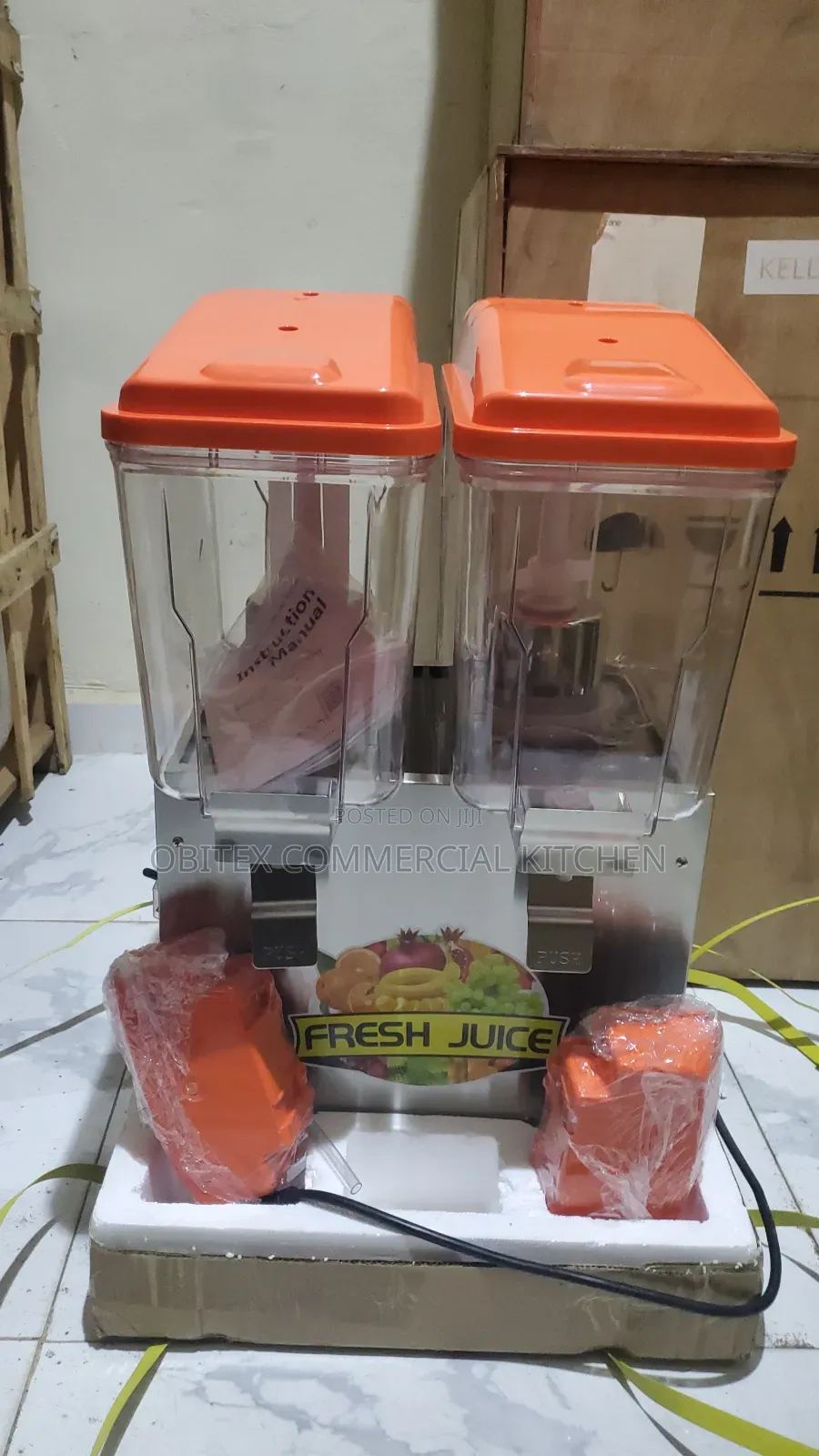 Industrial Electric Juice Dispenser 2chembers Is Available