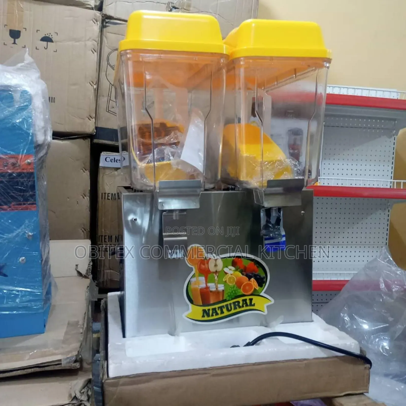 Industrial Electric Juice Dispenser 2chembers Is Available