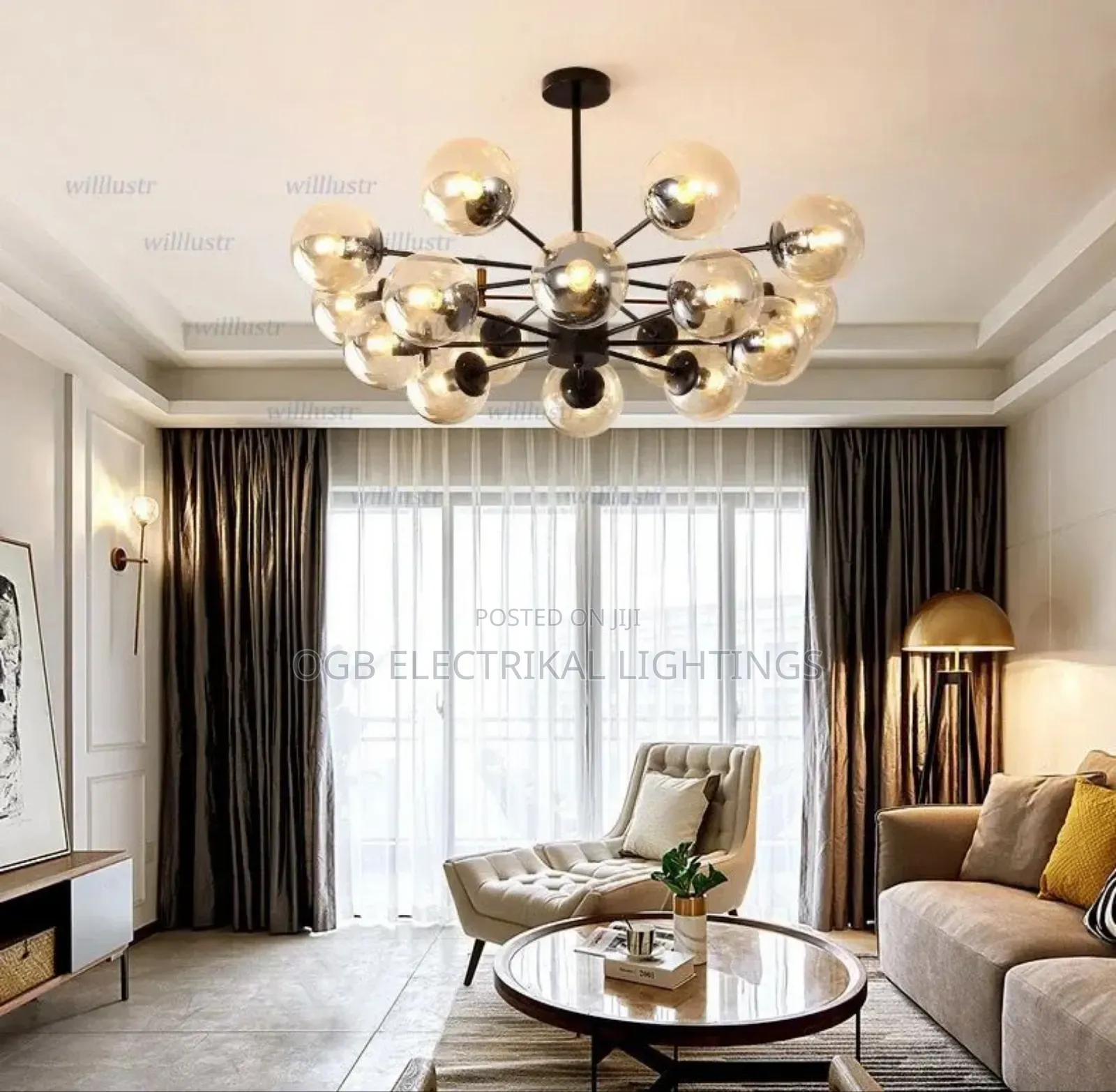 Nordic Living Room Led Chandelier