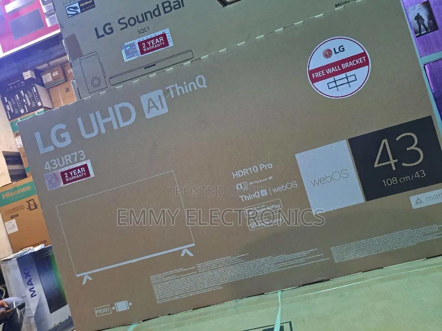 Lg Original 43inches Television With Warranty