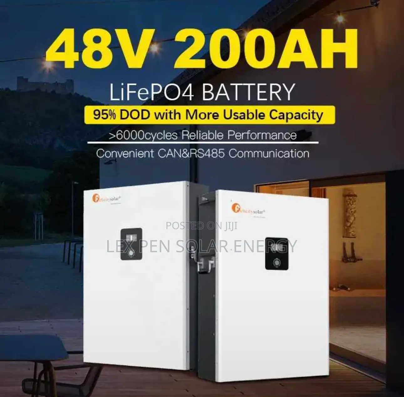 10kwh 51.2volt Felicty Lithium Ion Battery Available
