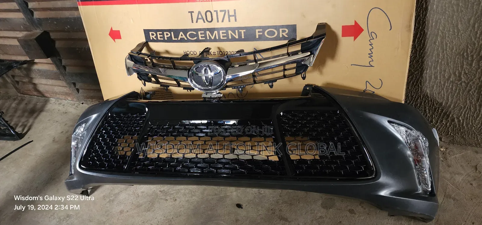 Complete Front Bumper for Toyota Camry 2015-2017 Available