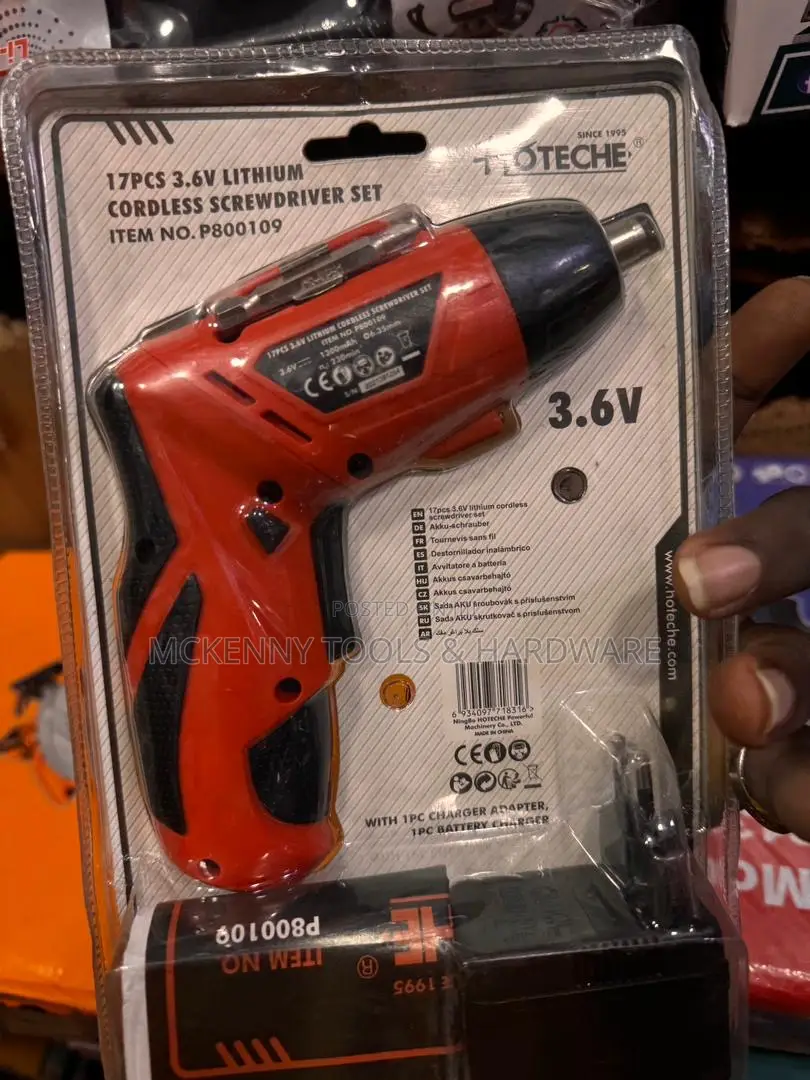 17pcs 3.6V Lithium Cordless Screwdriver Set Item No. P800109