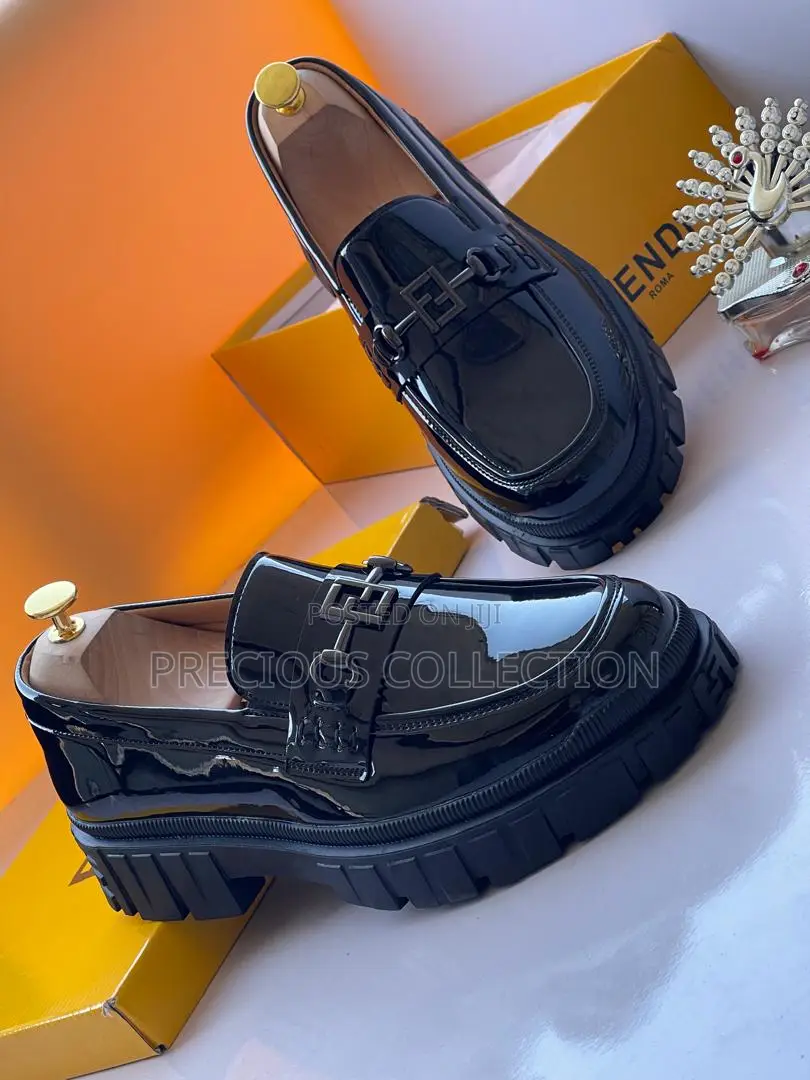 Men's Fendi Glossy Leather Shoes