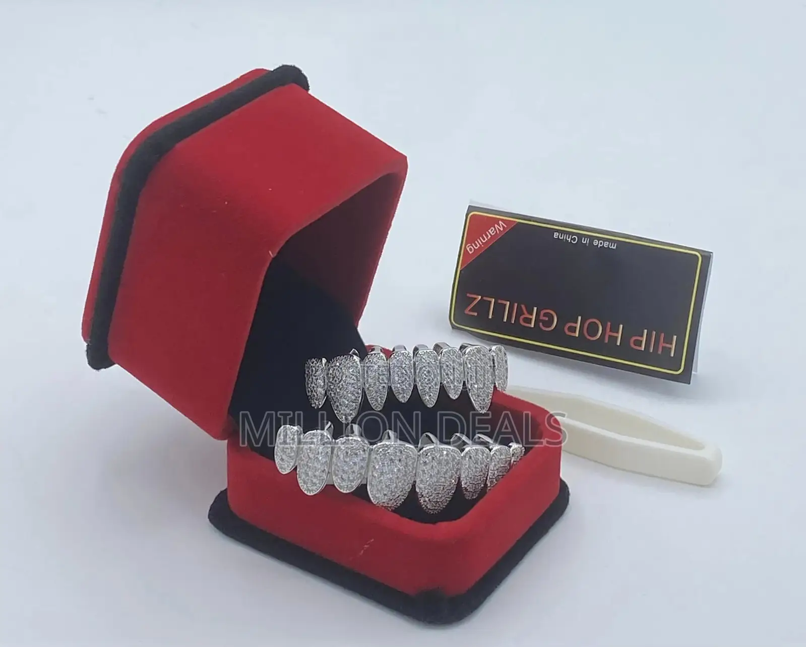 Iced Classic Out Men's Teeth Grillz Silver