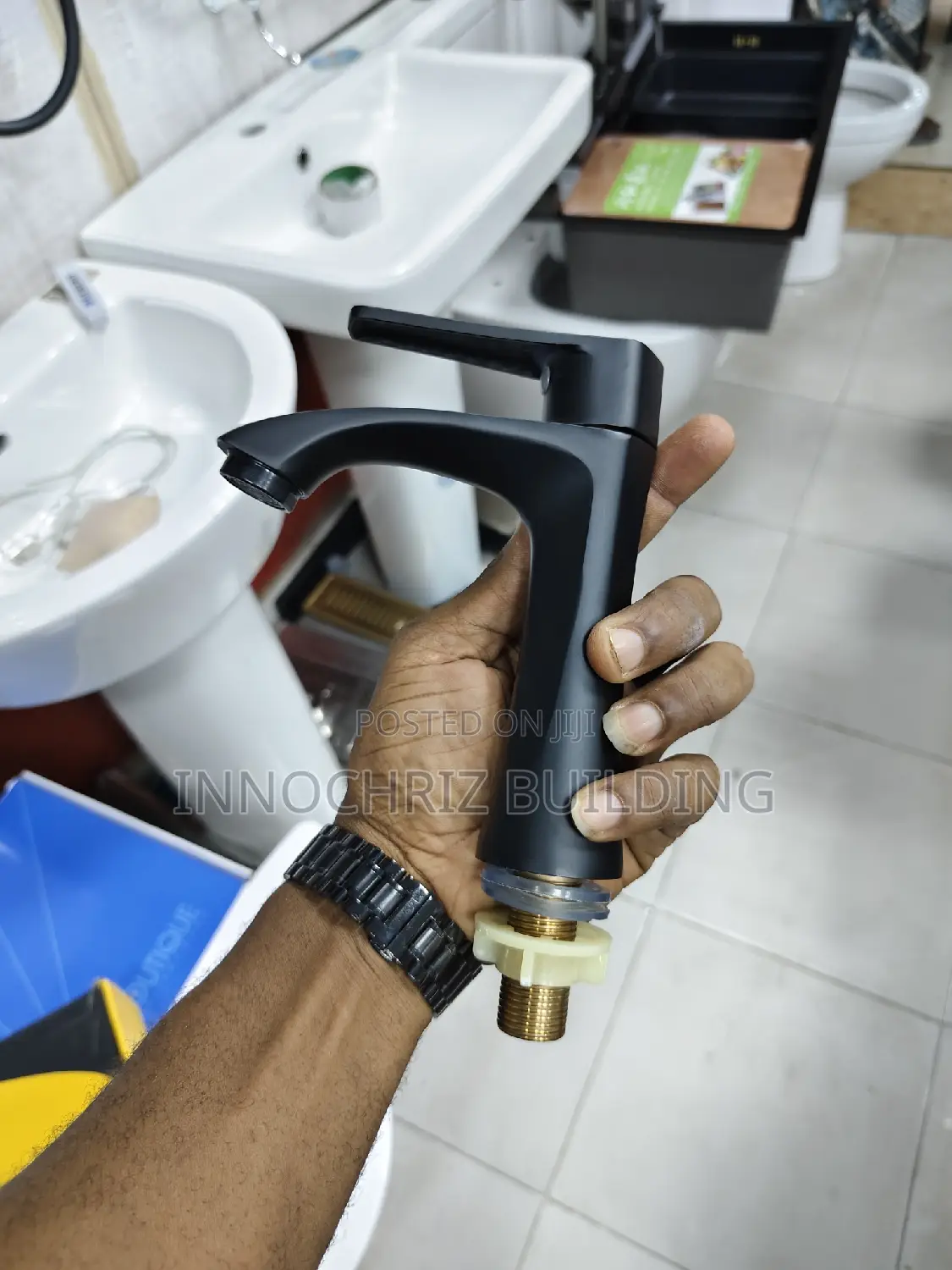 Black Single Basin Tap (653S)