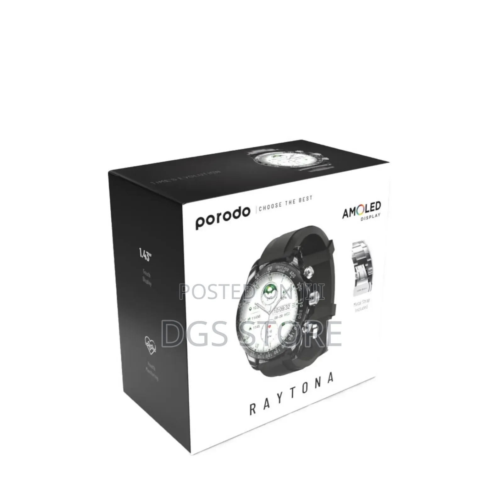 Porodo Raytona AMOLED Display Smart Watch