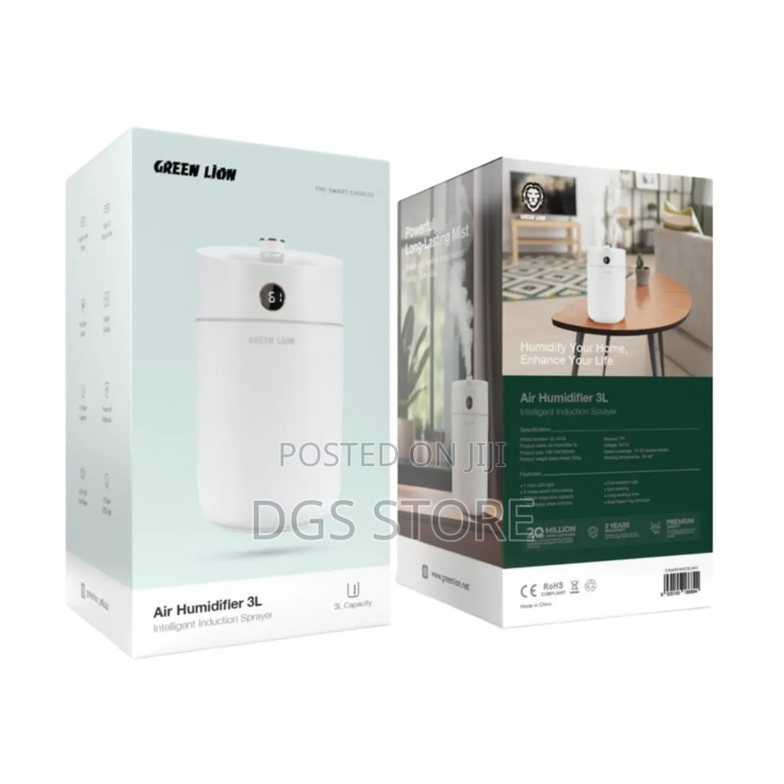 Green Lion Air Humidifier 3L Intelligent Induction Sprayer
