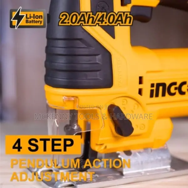 Ingco Cordless Jig Saw With Battery and Charger - 20V