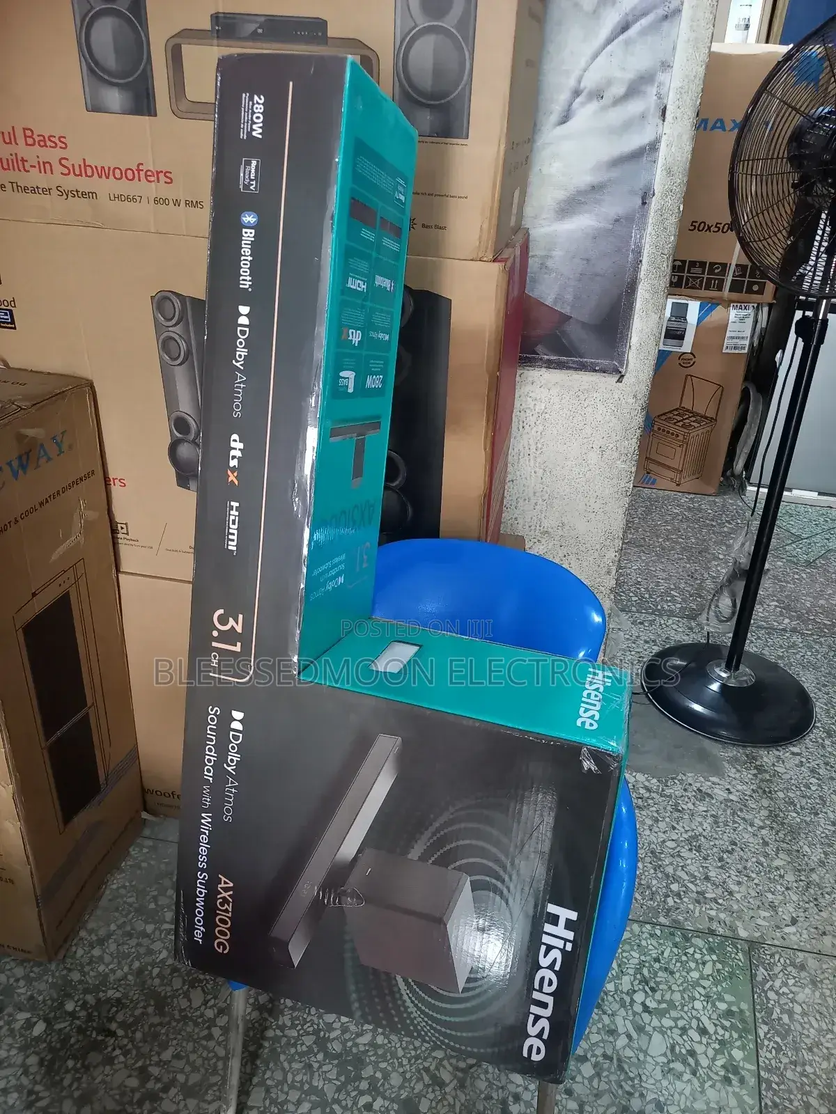 Hisense Sound Bar Bass Producer 280w Beast 2 Years Garranty