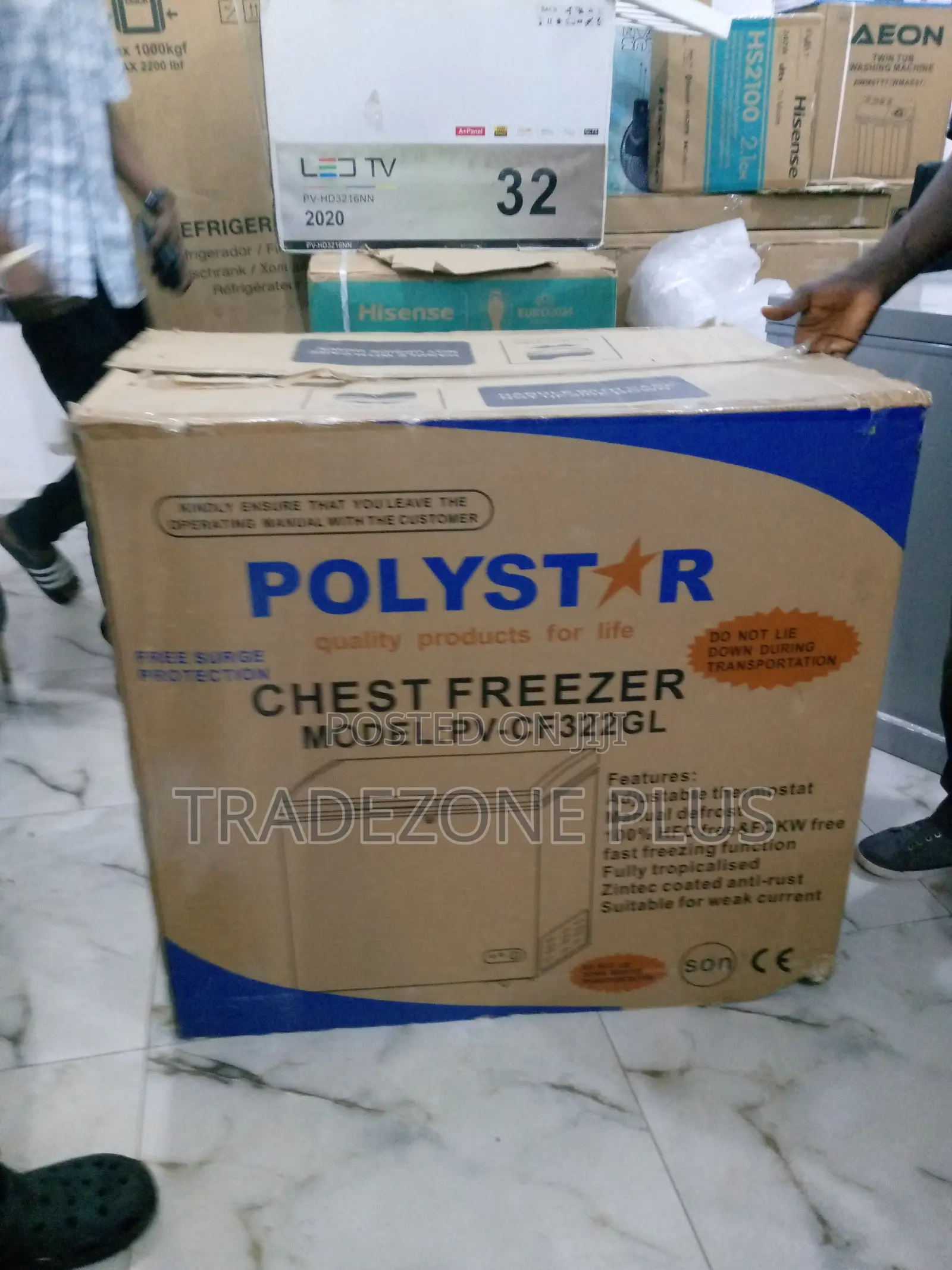 Polystar 200L Chest Freezer With Sliding Glass Door