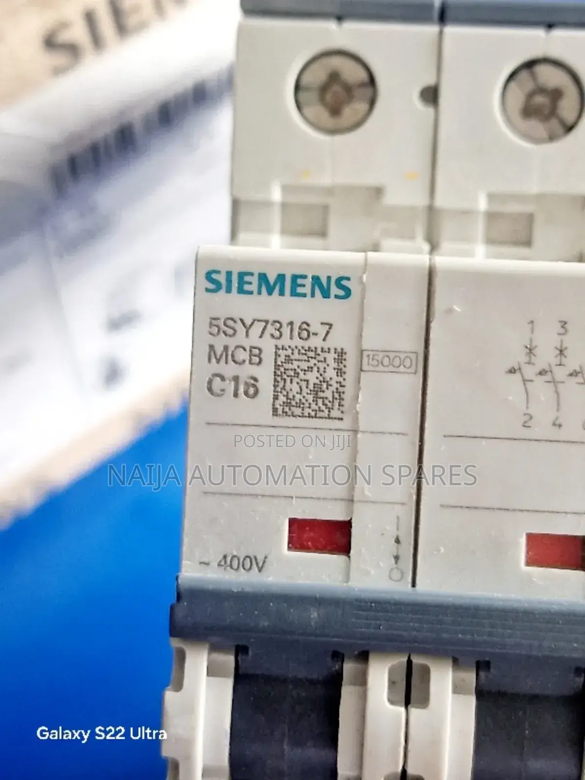 Siemens Miniature Circuit Breaker 3 Pole C16A | 5sy7316-7