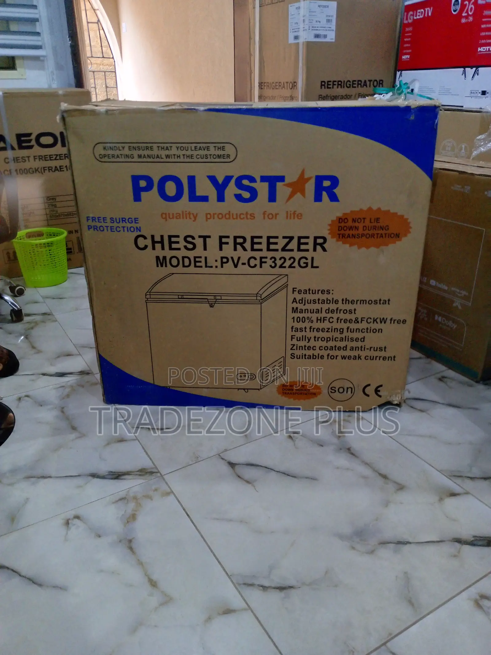 Pv-Cf322gl Polystar Chest Freezer With Sliding Glass Door