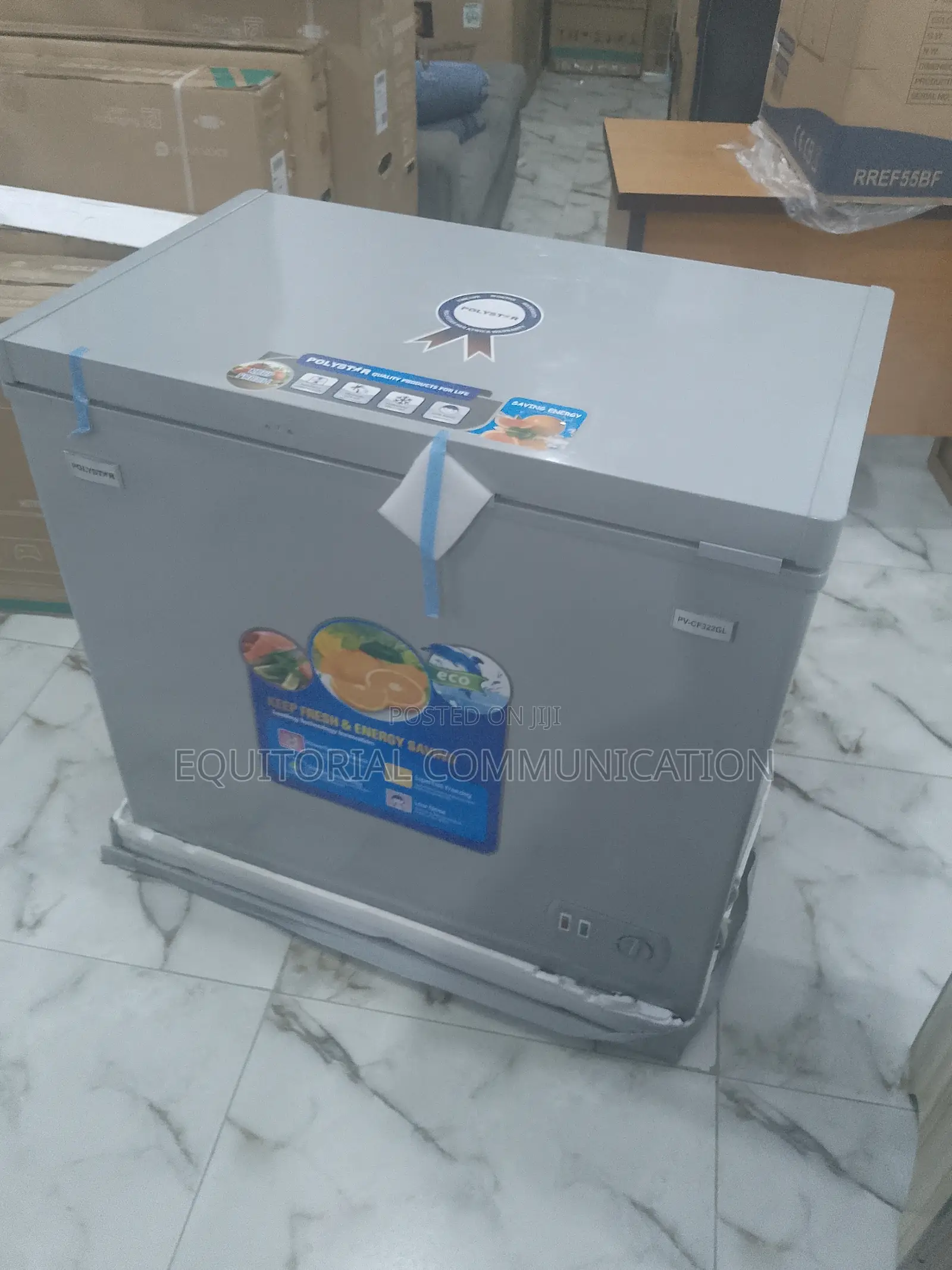 Pv-Cf322gl - 200litrs Polystar Chest Freezer Silver