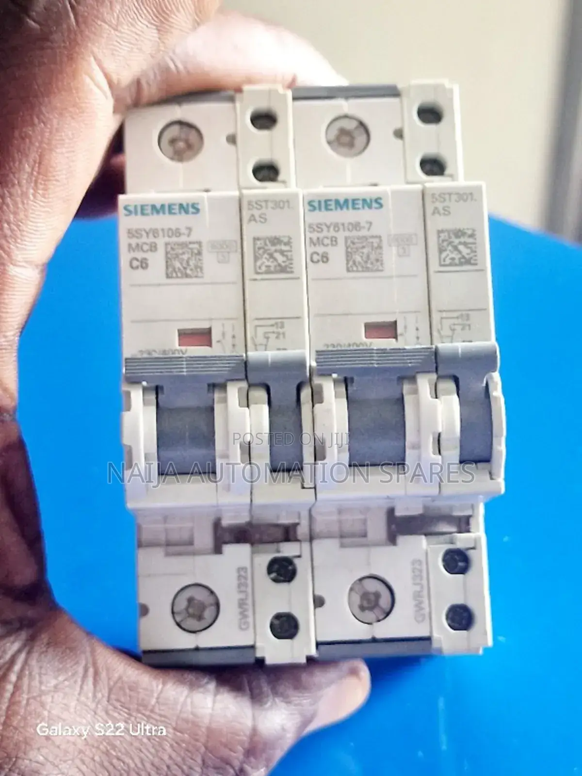 Siemens Breaker MCB C6 + Auxilliary | 5sy6106-7 + 5ST3010