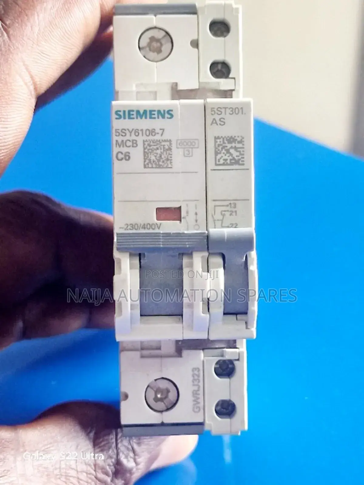 Siemens Breaker MCB C6 + Auxilliary | 5sy6106-7 + 5ST3010