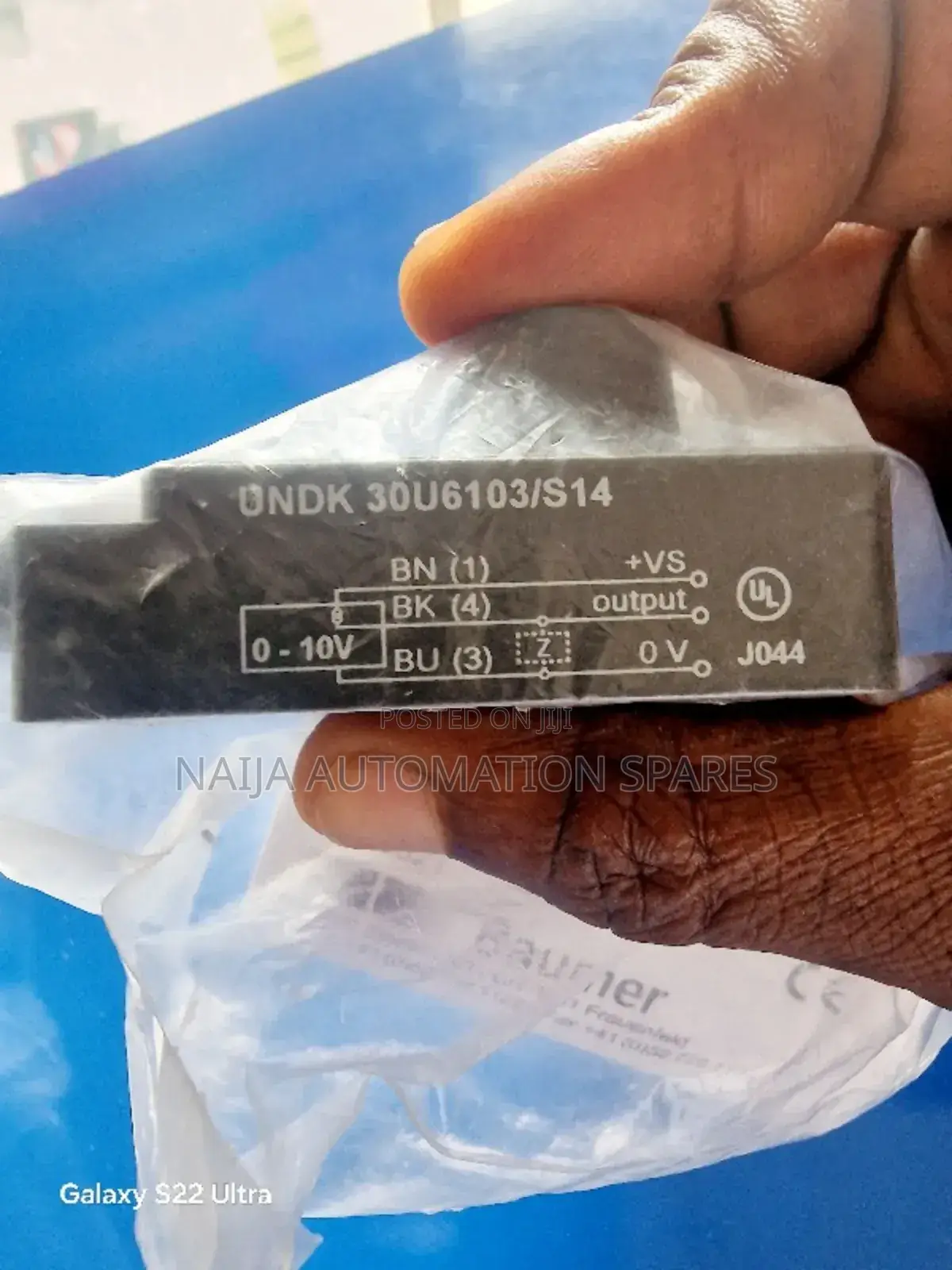 Baumer Ultrasonic Sensor | UNDK 30u6103/S14
