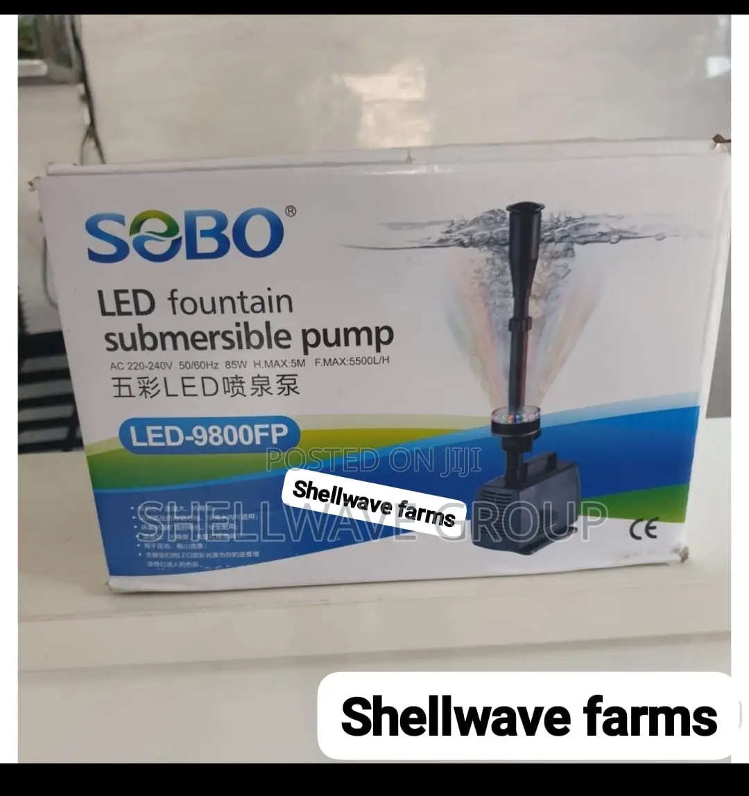 Fountain Pump With Led Light